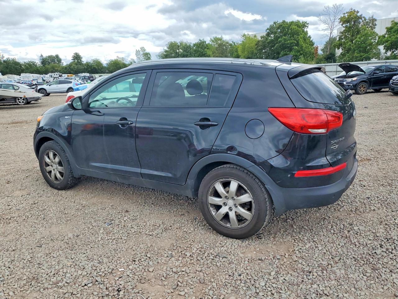 2014 Kia Sportage Lx Черный vin: KNDPBCAC5E7576068