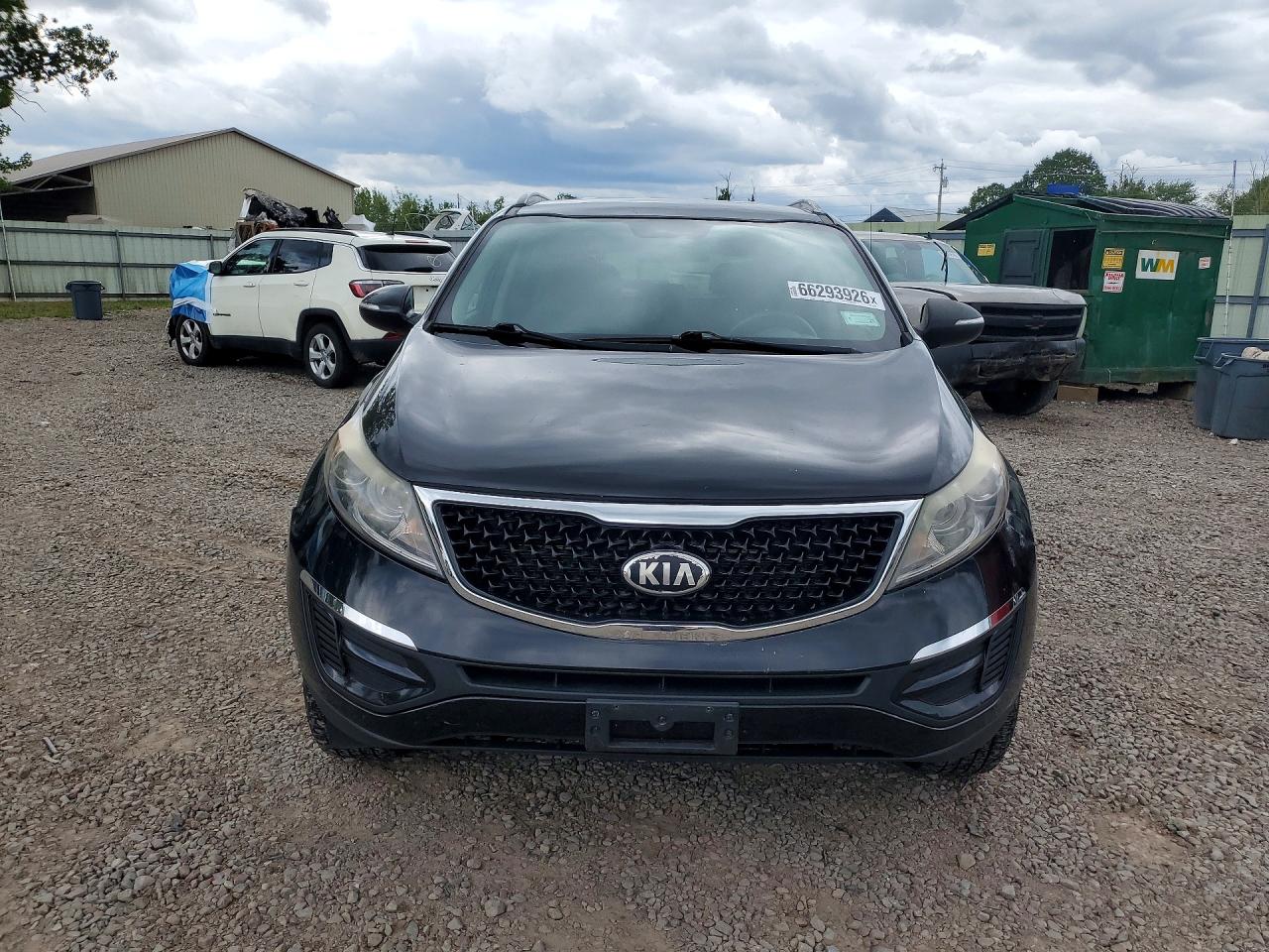 2014 Kia Sportage Lx Черный vin: KNDPBCAC5E7576068