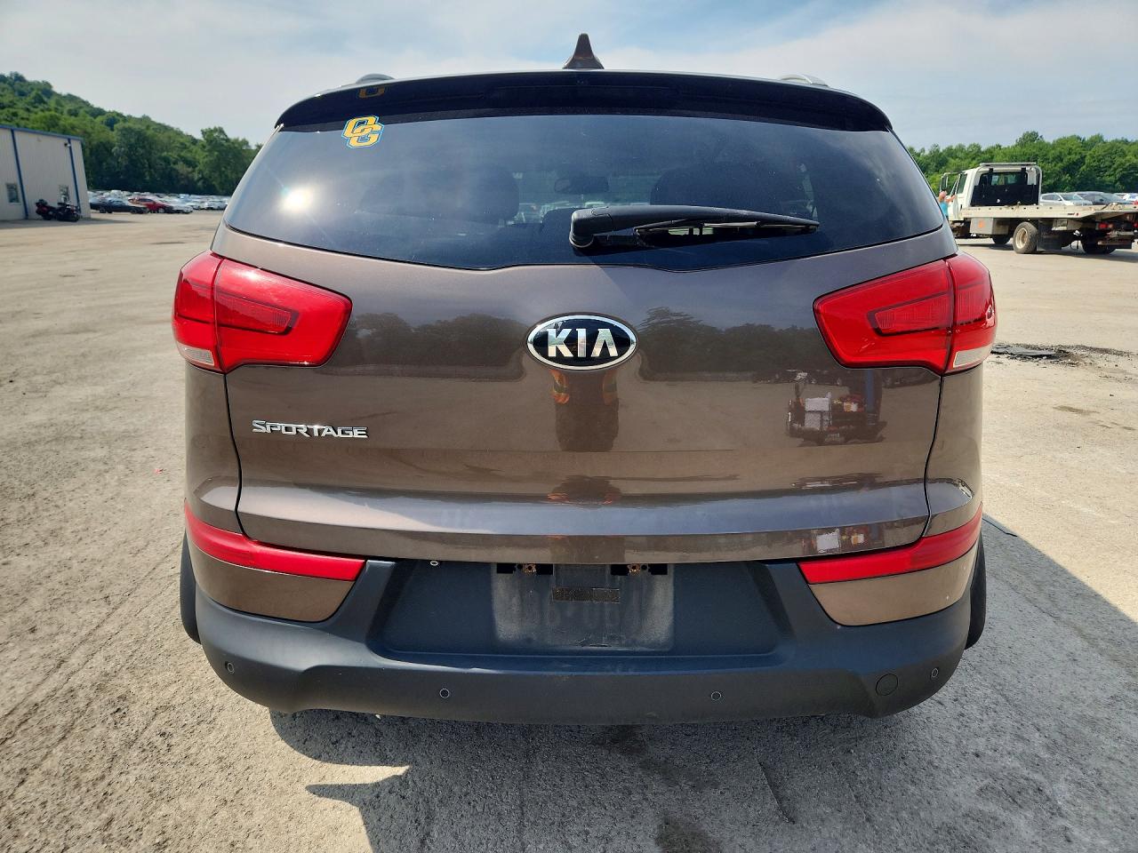 2014 Kia Sportage Lx Brown vin: KNDPBCAC5E7604239