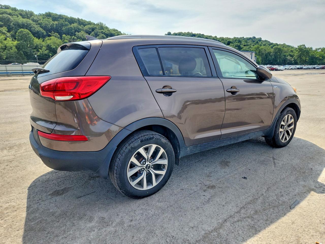 2014 Kia Sportage Lx Brown vin: KNDPBCAC5E7604239