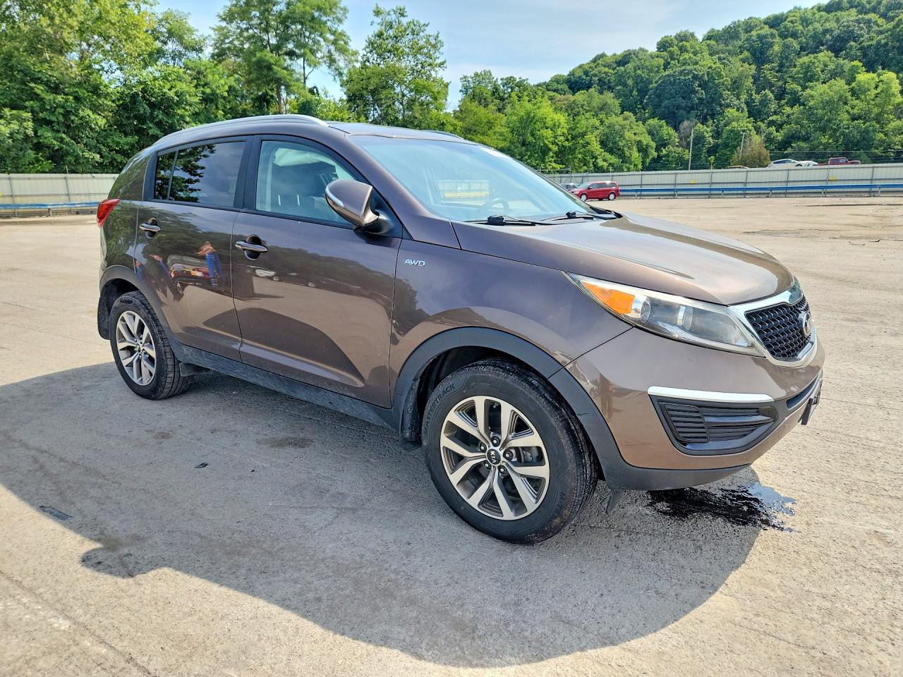 2014 Kia Sportage Lx Brown vin: KNDPBCAC5E7604239