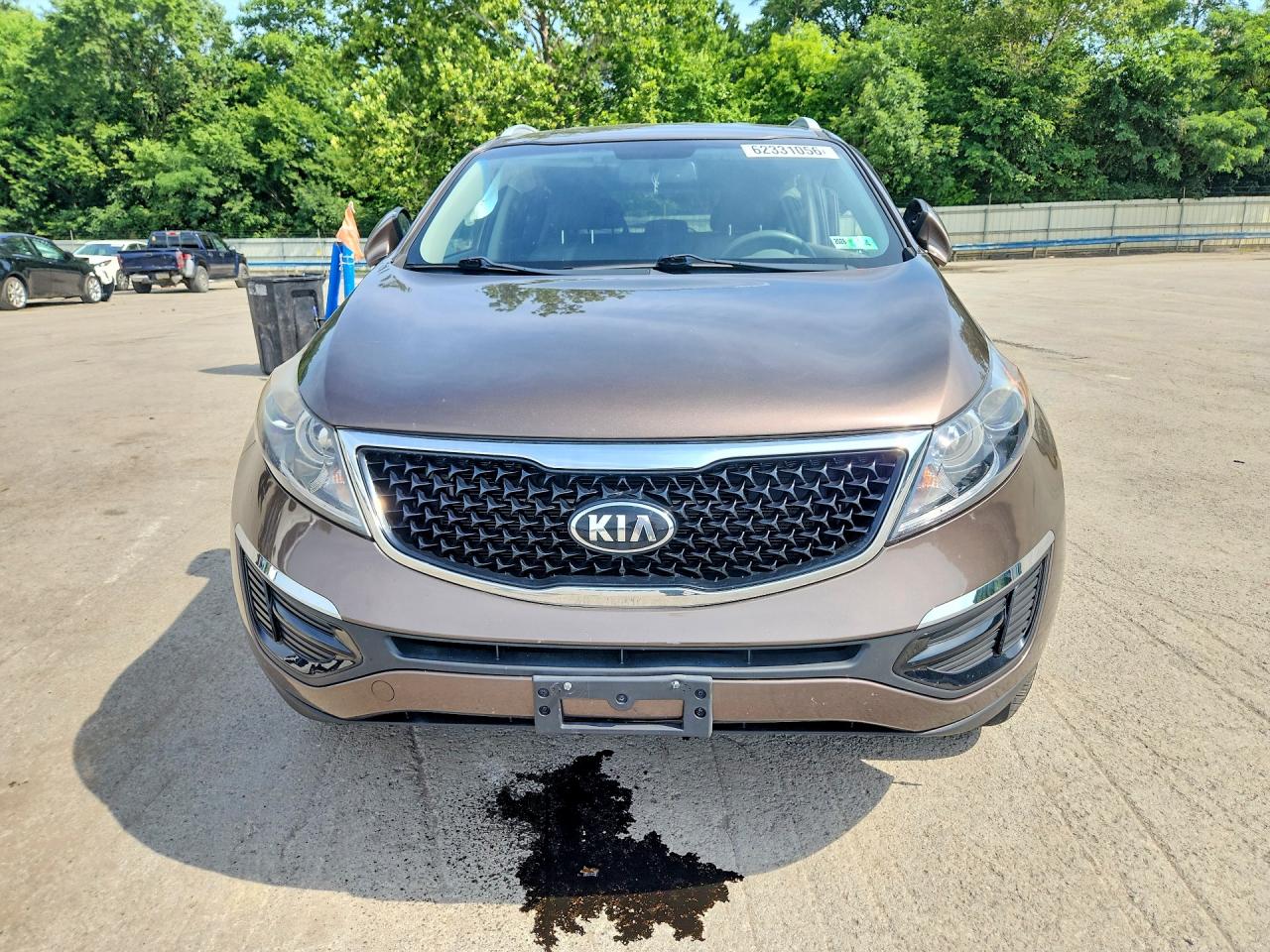 2014 Kia Sportage Lx Brown vin: KNDPBCAC5E7604239
