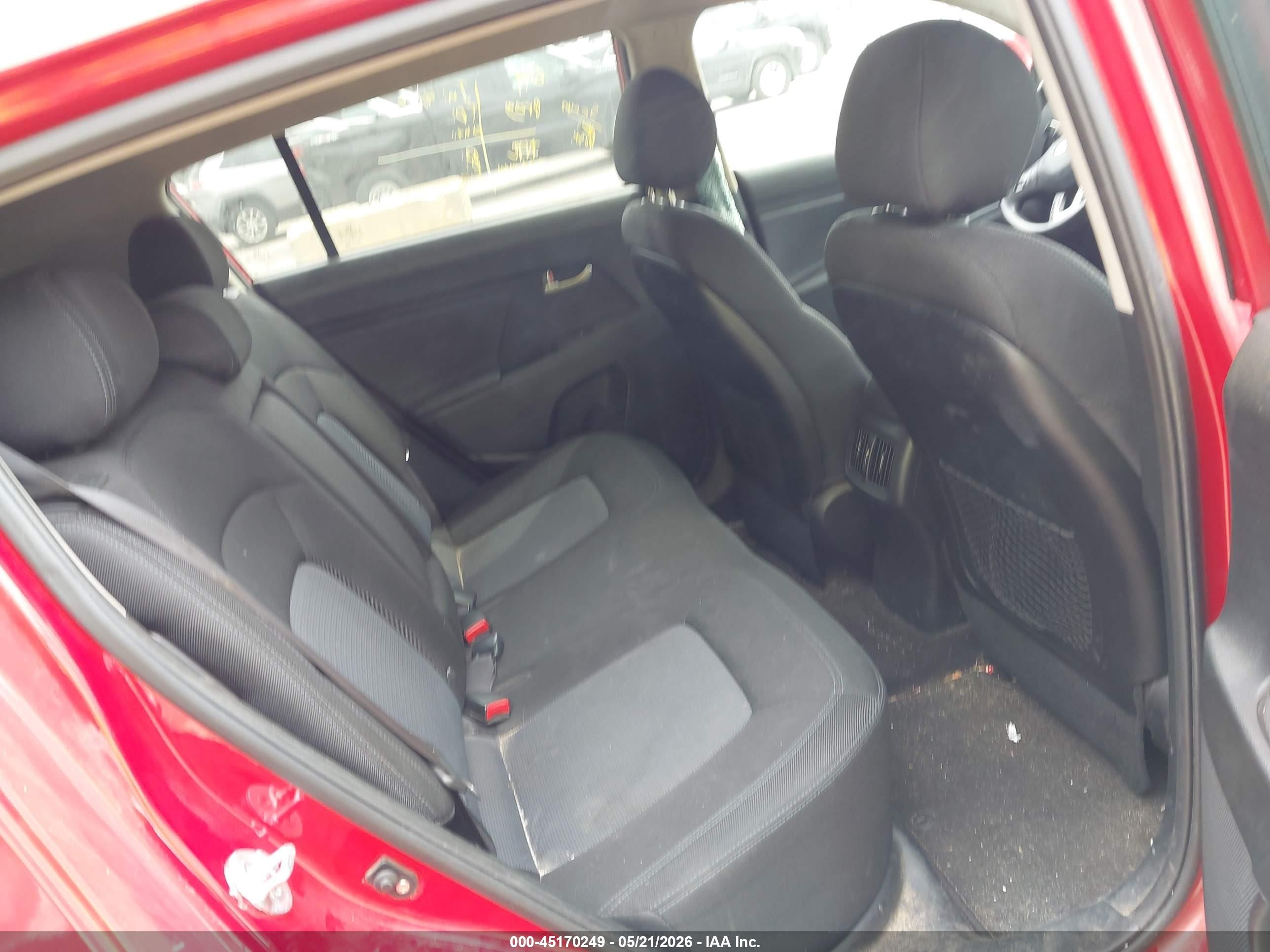 2015 Kia Sportage Lx Red vin: KNDPBCAC5F7763571