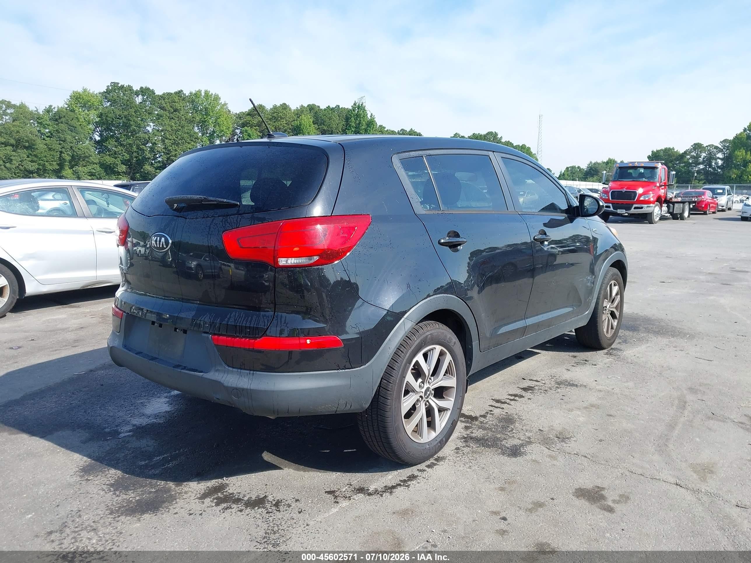 2015 Kia Sportage Lx Черный vin: KNDPBCAC5F7772108
