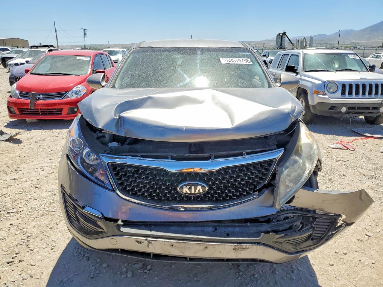 2015 Kia Sportage Lx Charcoal vin: KNDPBCAC5F7783156