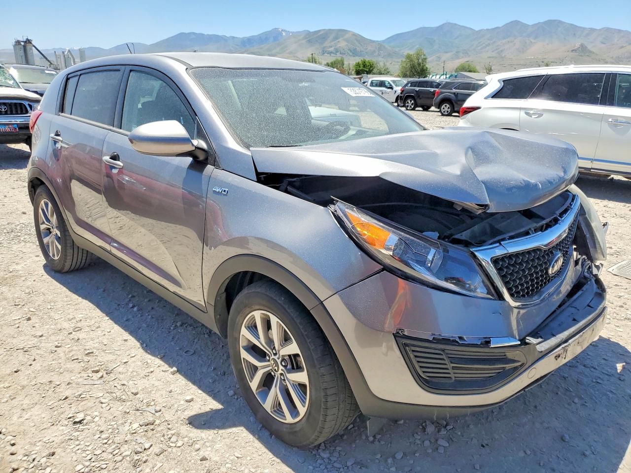 2015 Kia Sportage Lx Charcoal vin: KNDPBCAC5F7783156