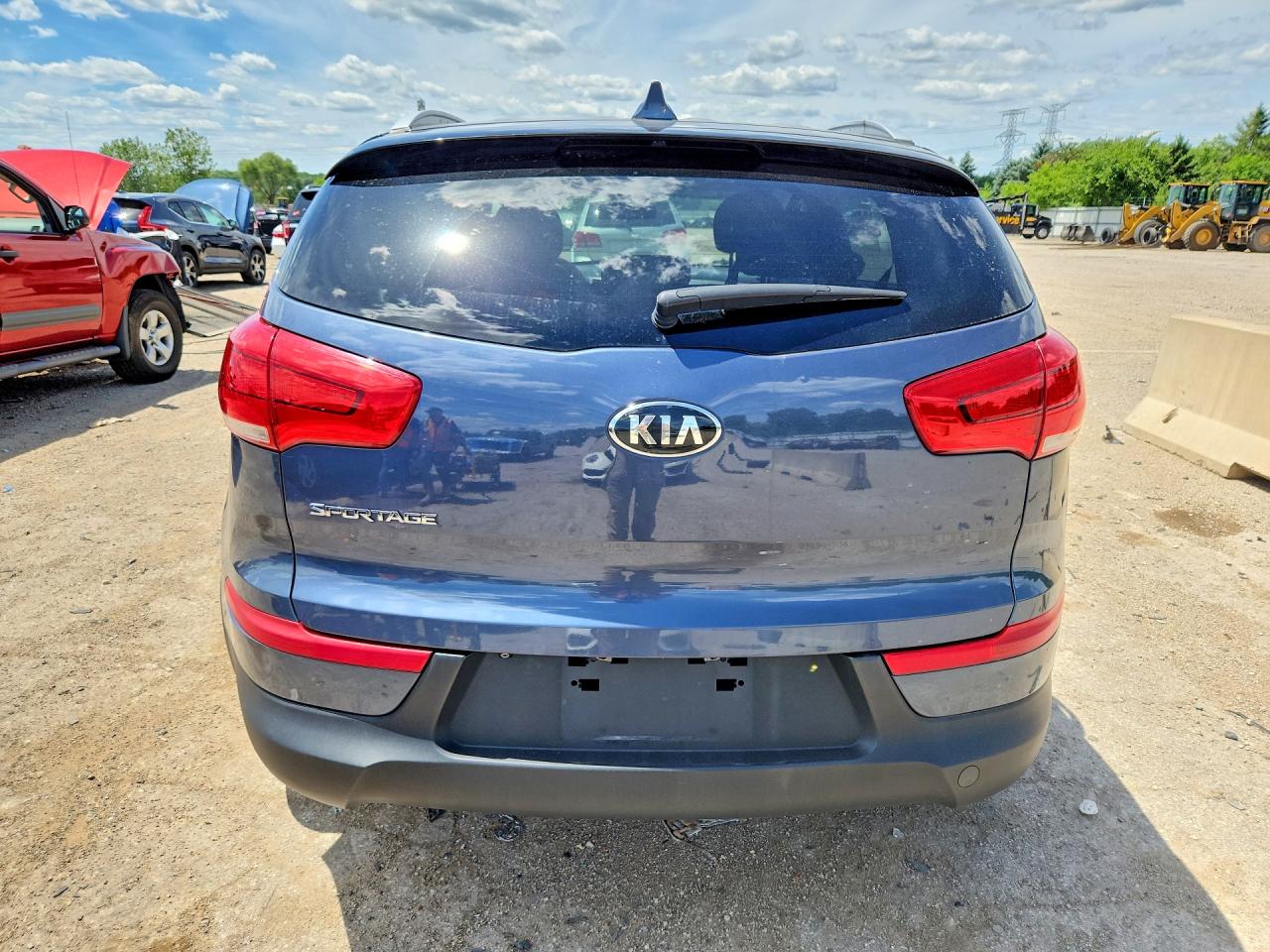 2015 Kia Sportage Lx Blue vin: KNDPBCAC5F7786137