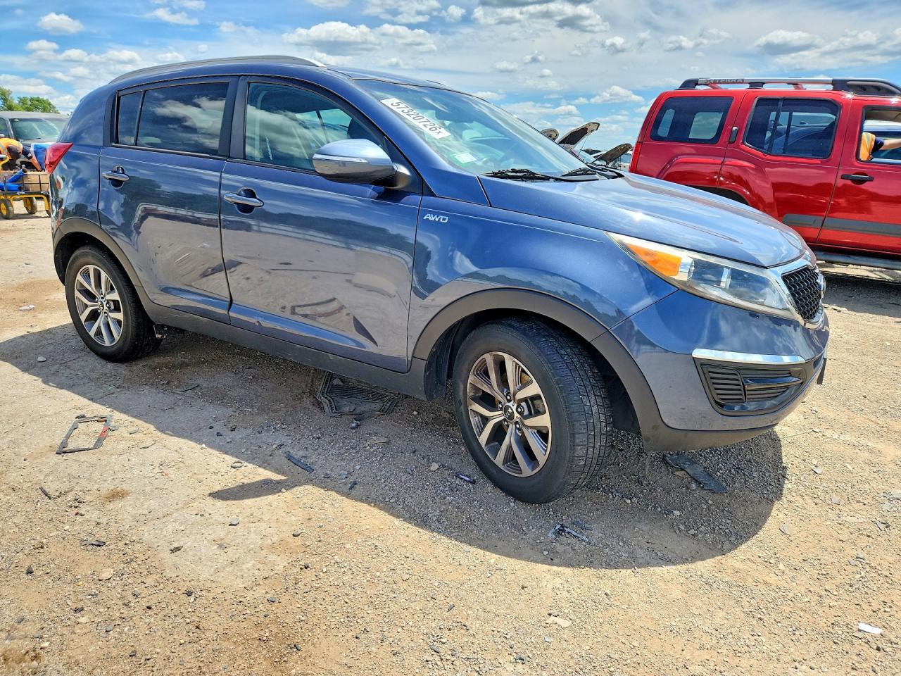 2015 Kia Sportage Lx Blue vin: KNDPBCAC5F7786137