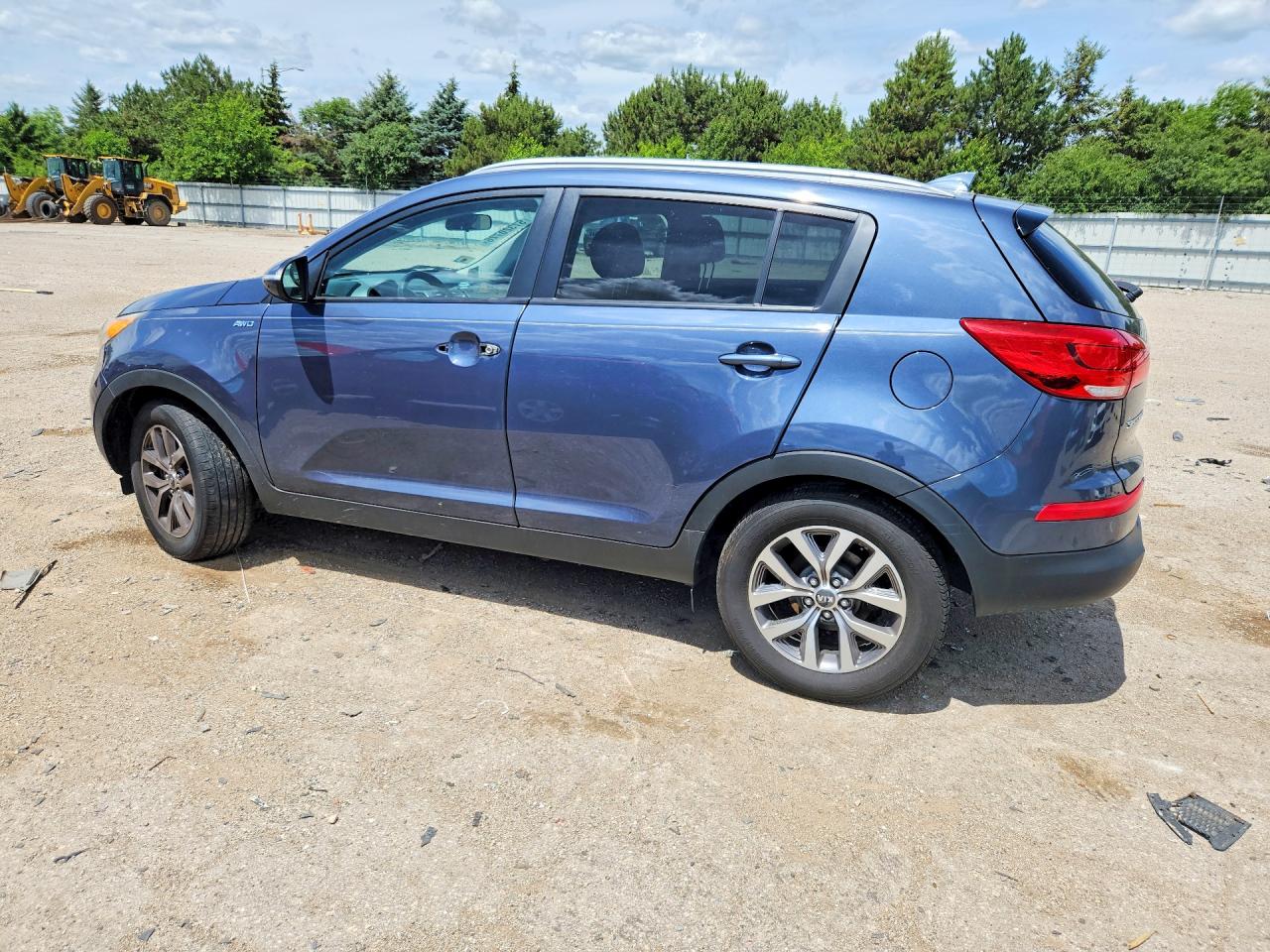 2015 Kia Sportage Lx Blue vin: KNDPBCAC5F7786137