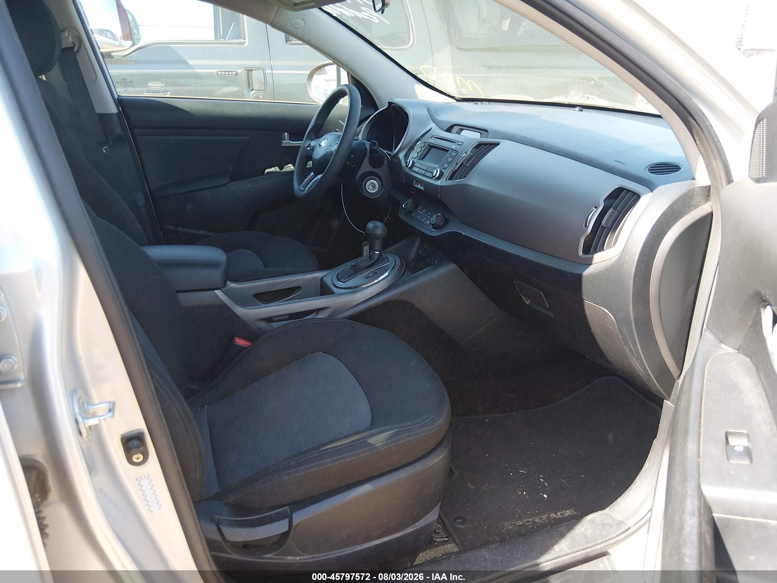 2014 Kia Sportage Lx Gray vin: KNDPBCAC6E7549168
