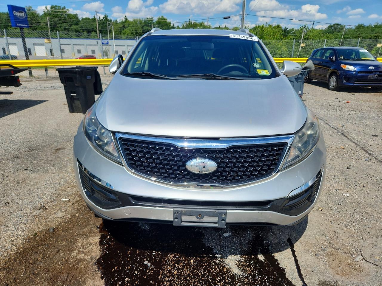 2014 Kia Sportage Lx Silver vin: KNDPBCAC6E7632535