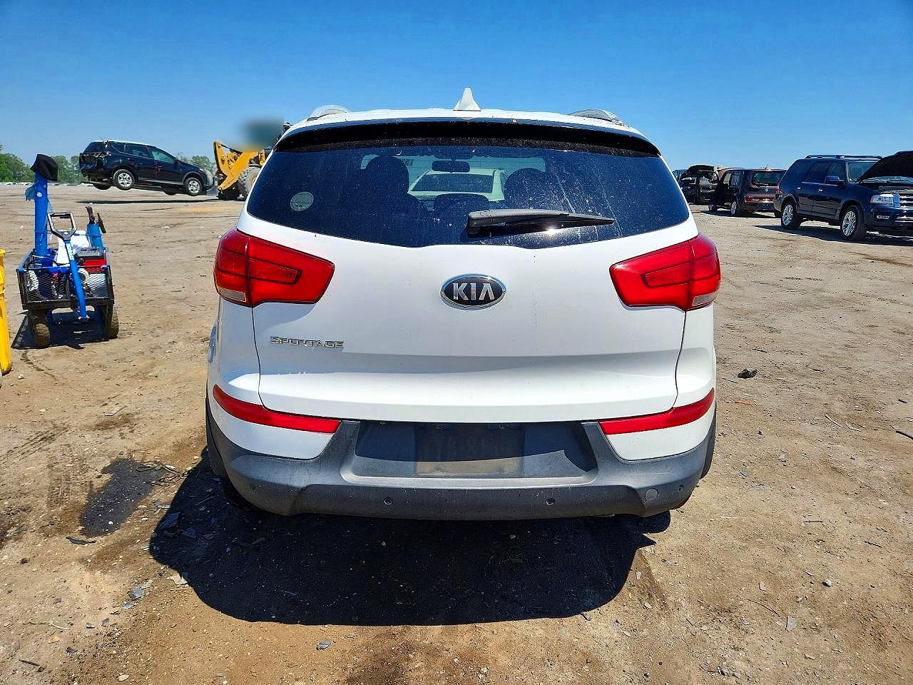 2014 Kia Sportage Lx White vin: KNDPBCAC6E7662909