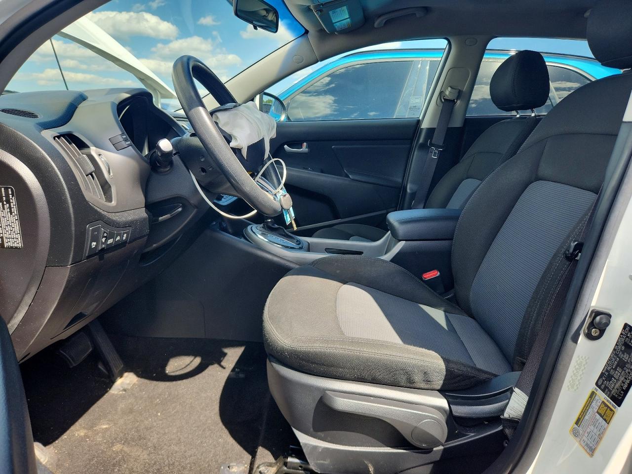 2014 Kia Sportage Lx White vin: KNDPBCAC6E7662909