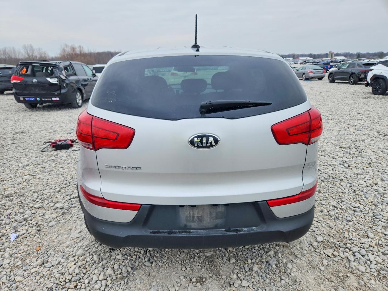 2015 Kia Sportage Lx Silver vin: KNDPBCAC6F7756130