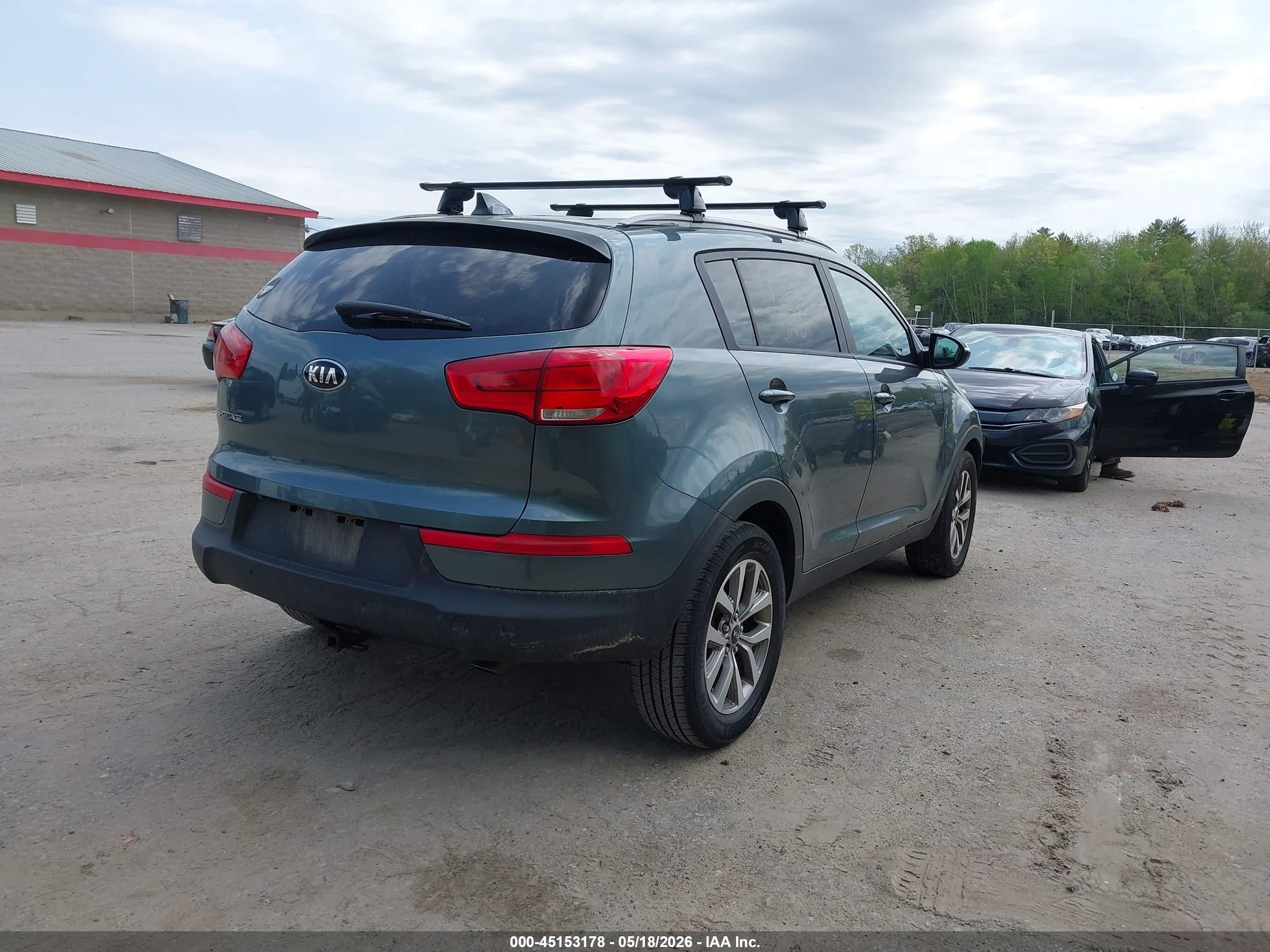2014 Kia Sportage Lx Dark Blue vin: KNDPBCAC7E7564942