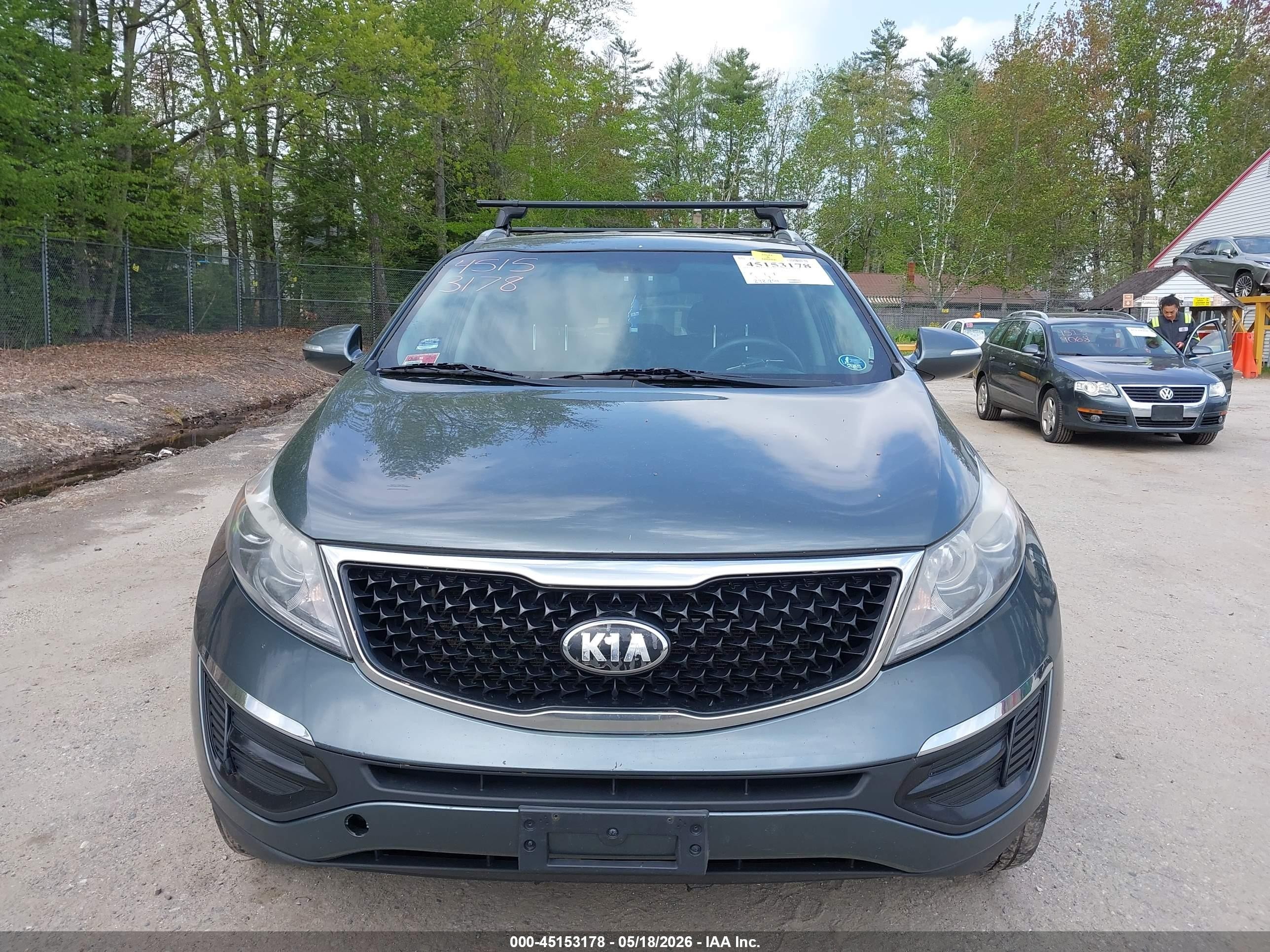 2014 Kia Sportage Lx Dark Blue vin: KNDPBCAC7E7564942