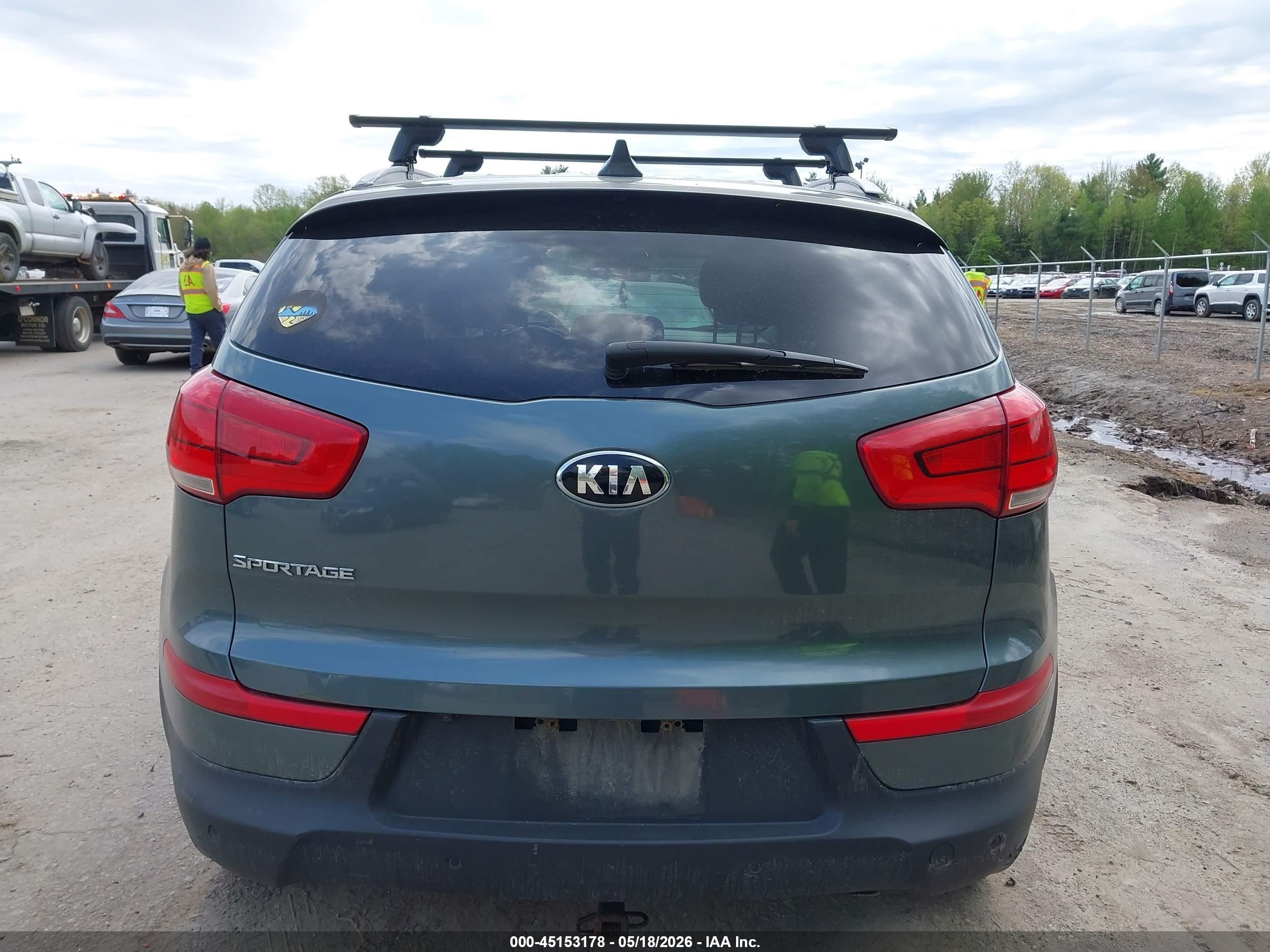 2014 Kia Sportage Lx Dark Blue vin: KNDPBCAC7E7564942