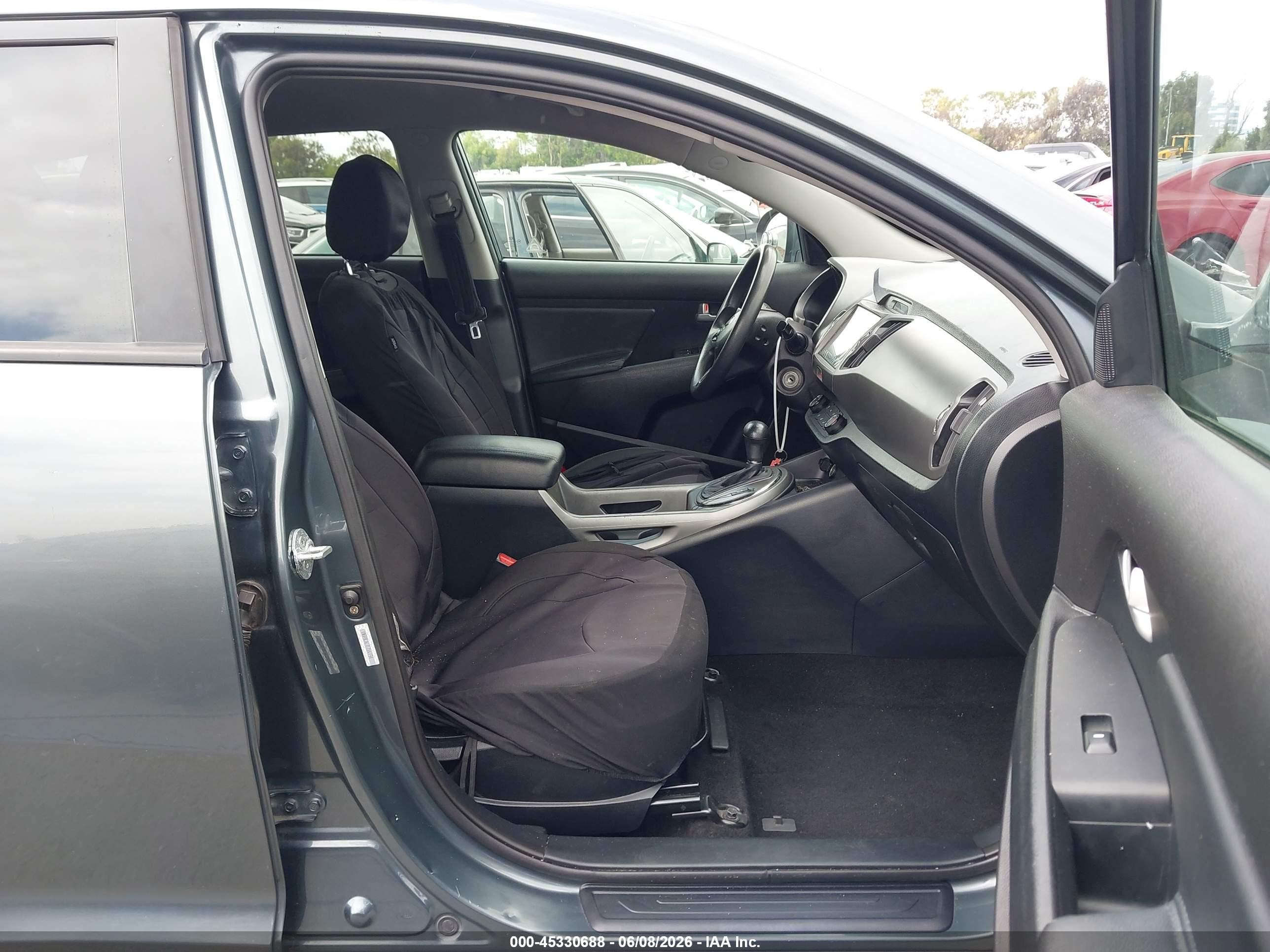 2014 Kia Sportage Lx Gray vin: KNDPBCAC7E7597794