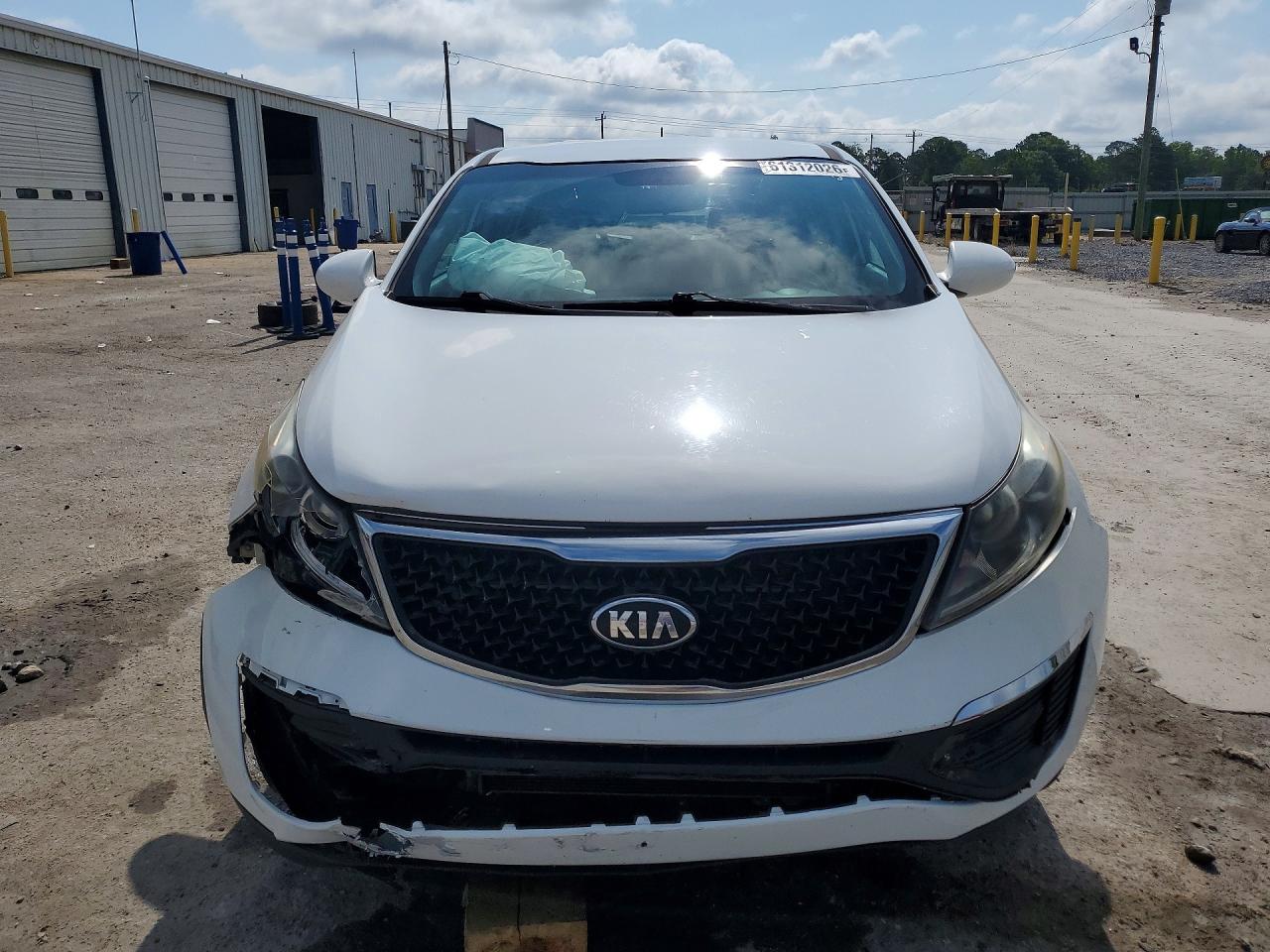 2014 Kia Sportage Lx White vin: KNDPBCAC7E7633466