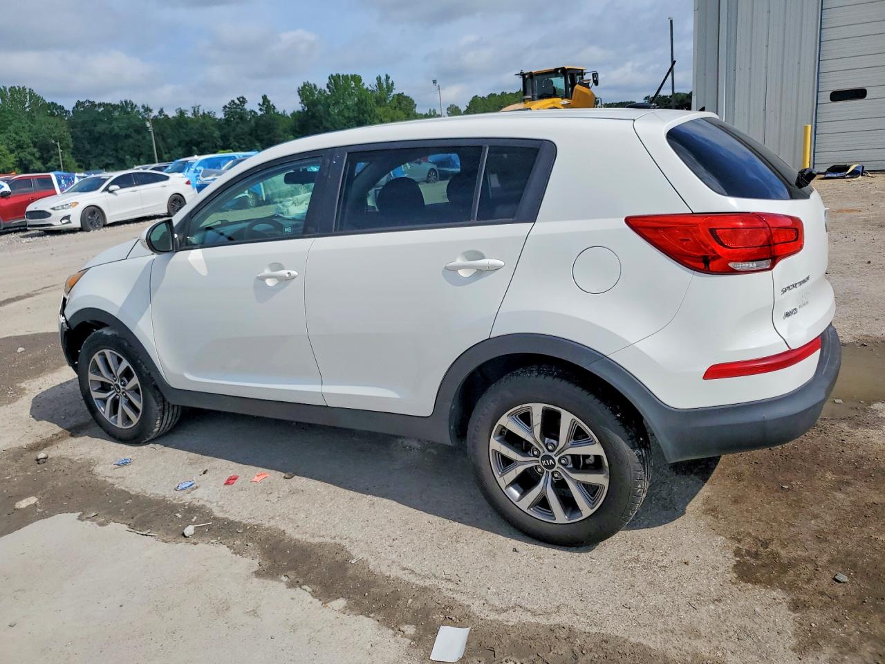 2014 Kia Sportage Lx White vin: KNDPBCAC7E7633466