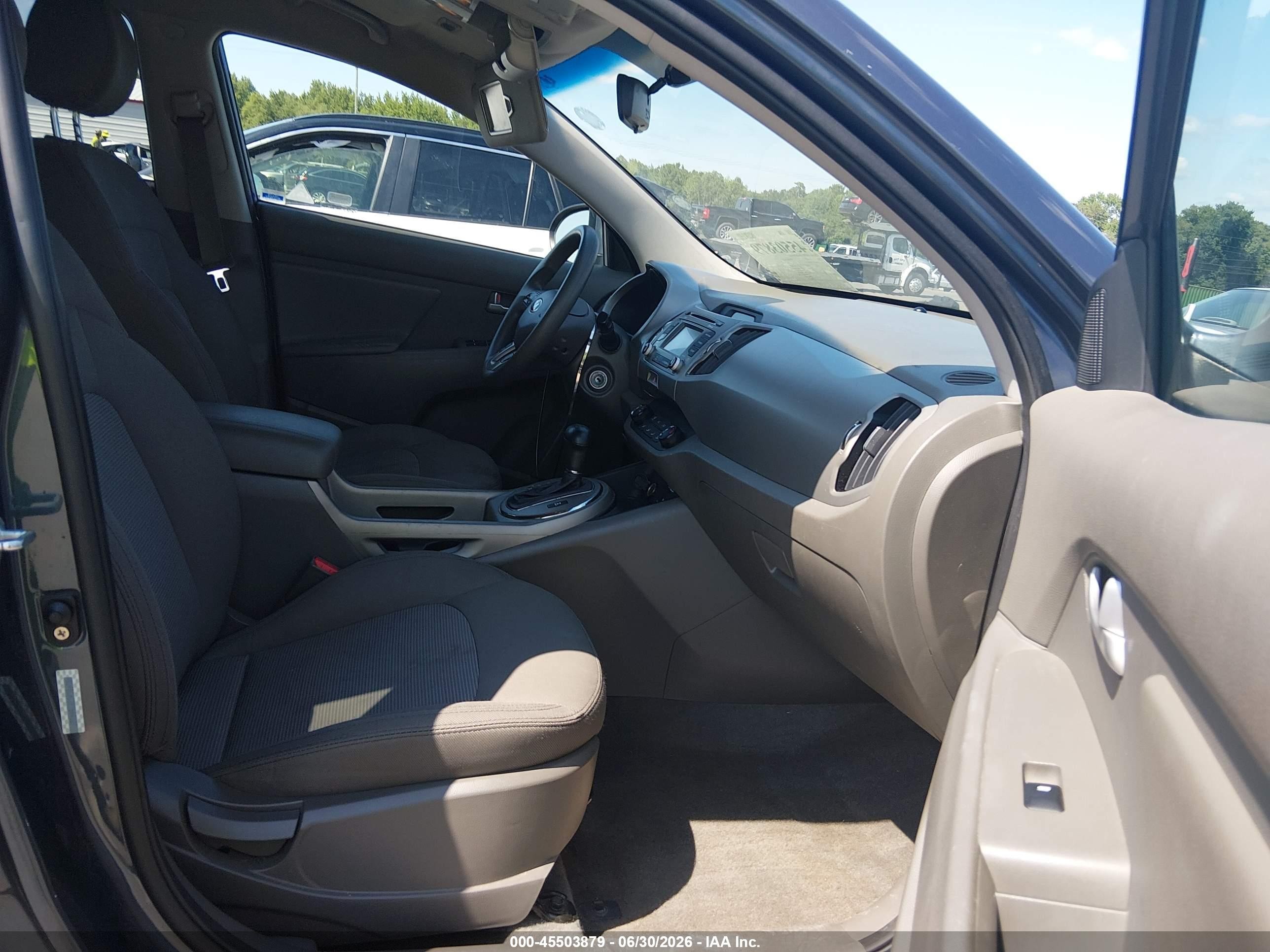2015 Kia Sportage Lx Light Blue vin: KNDPBCAC7F7684127