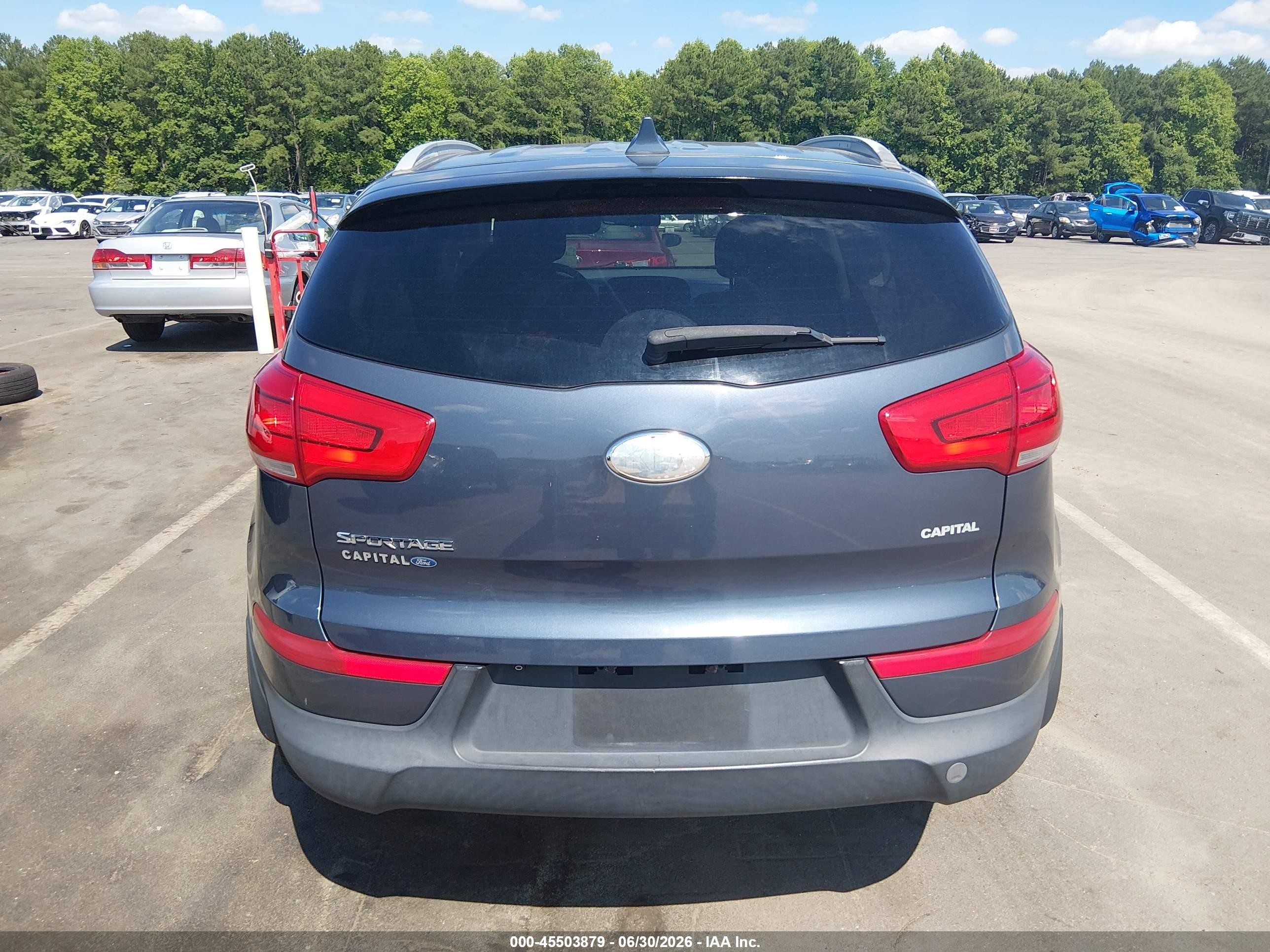 2015 Kia Sportage Lx Light Blue vin: KNDPBCAC7F7684127
