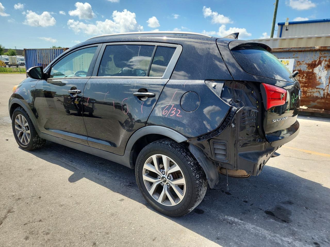 2015 Kia Sportage Lx Черный vin: KNDPBCAC7F7693765