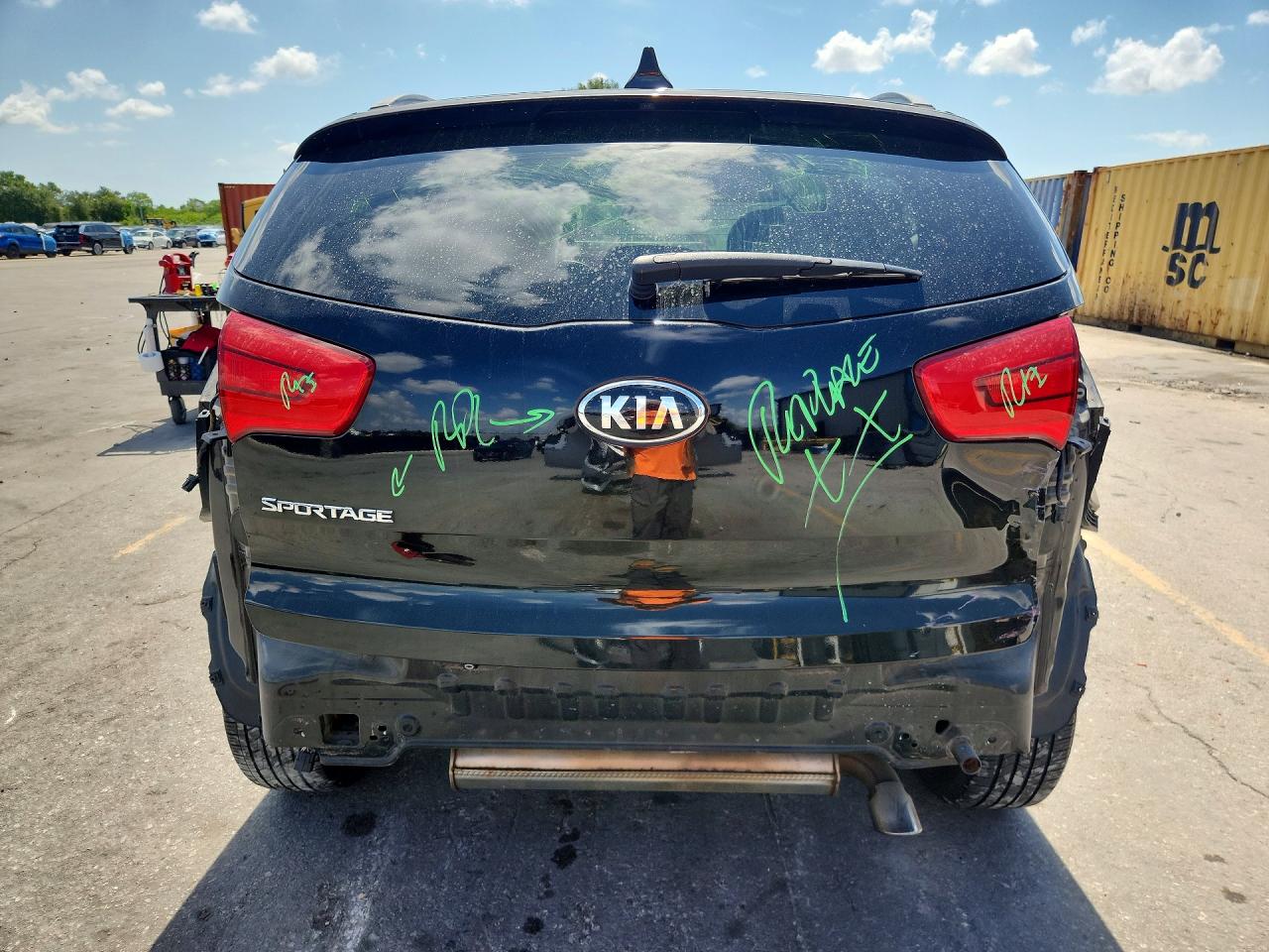 2015 Kia Sportage Lx Черный vin: KNDPBCAC7F7693765