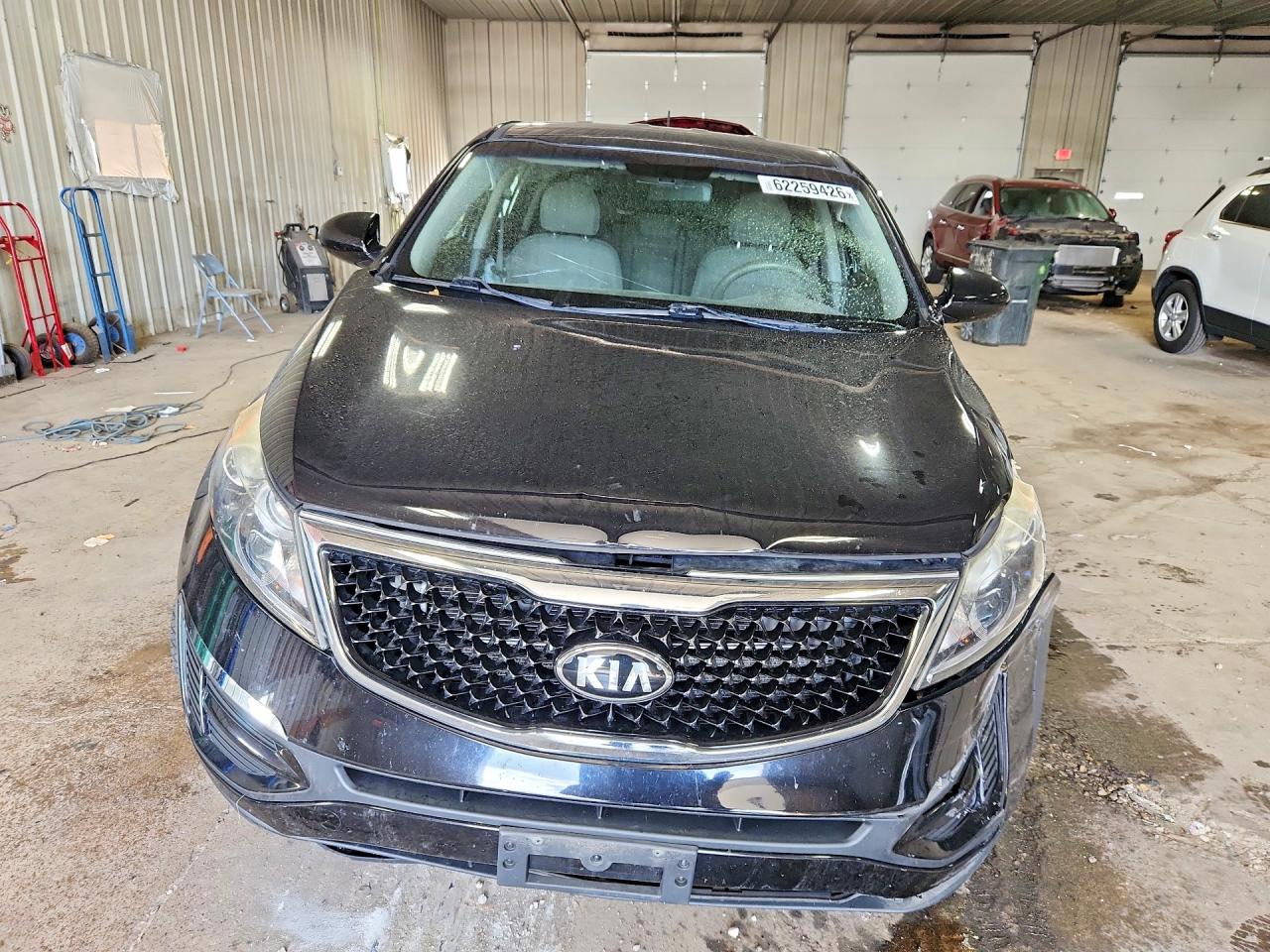 2015 Kia Sportage Lx Black vin: KNDPBCAC7F7760882