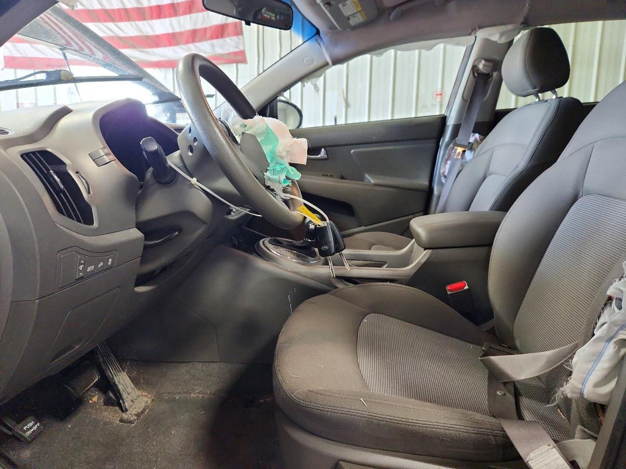 2015 Kia Sportage Lx Black vin: KNDPBCAC7F7760882