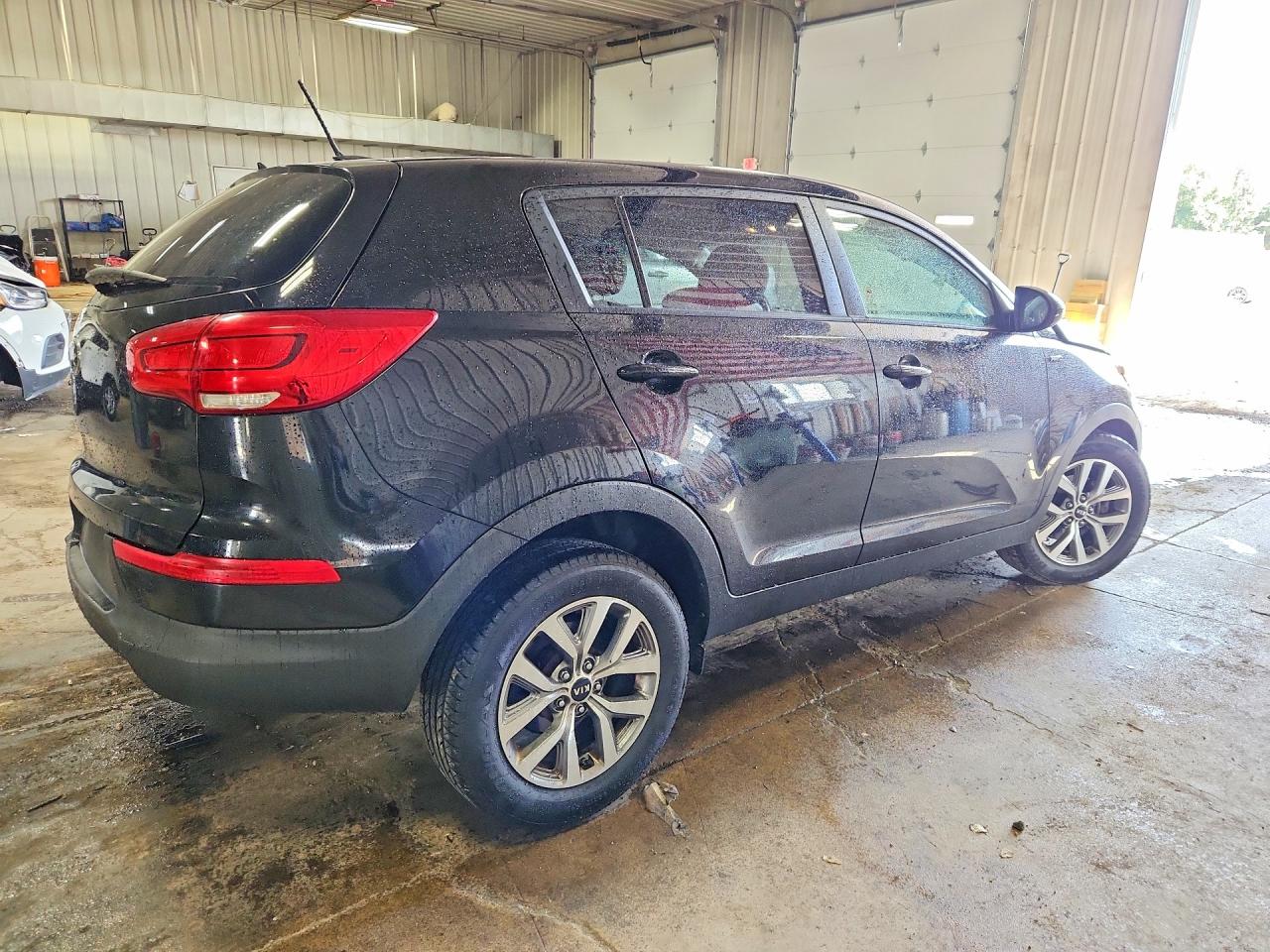 2015 Kia Sportage Lx Black vin: KNDPBCAC7F7760882