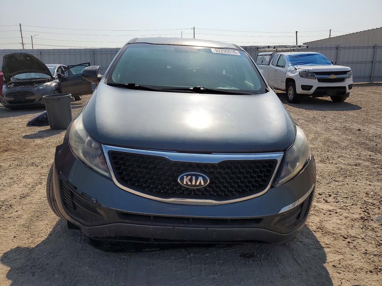 2014 Kia Sportage Lx Gray vin: KNDPBCAC8E7549107