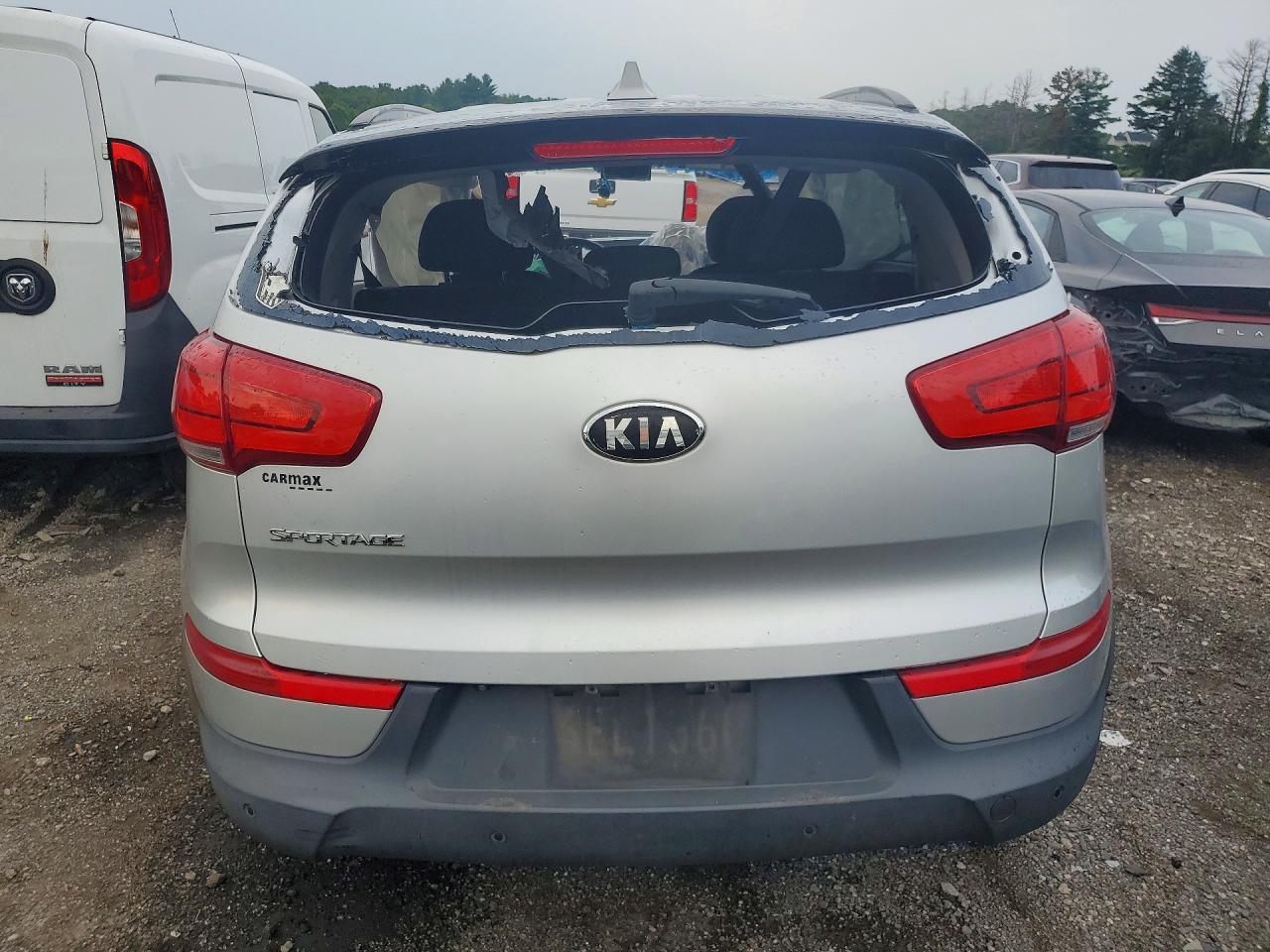 2014 Kia Sportage Lx Серебряный vin: KNDPBCAC8E7575383