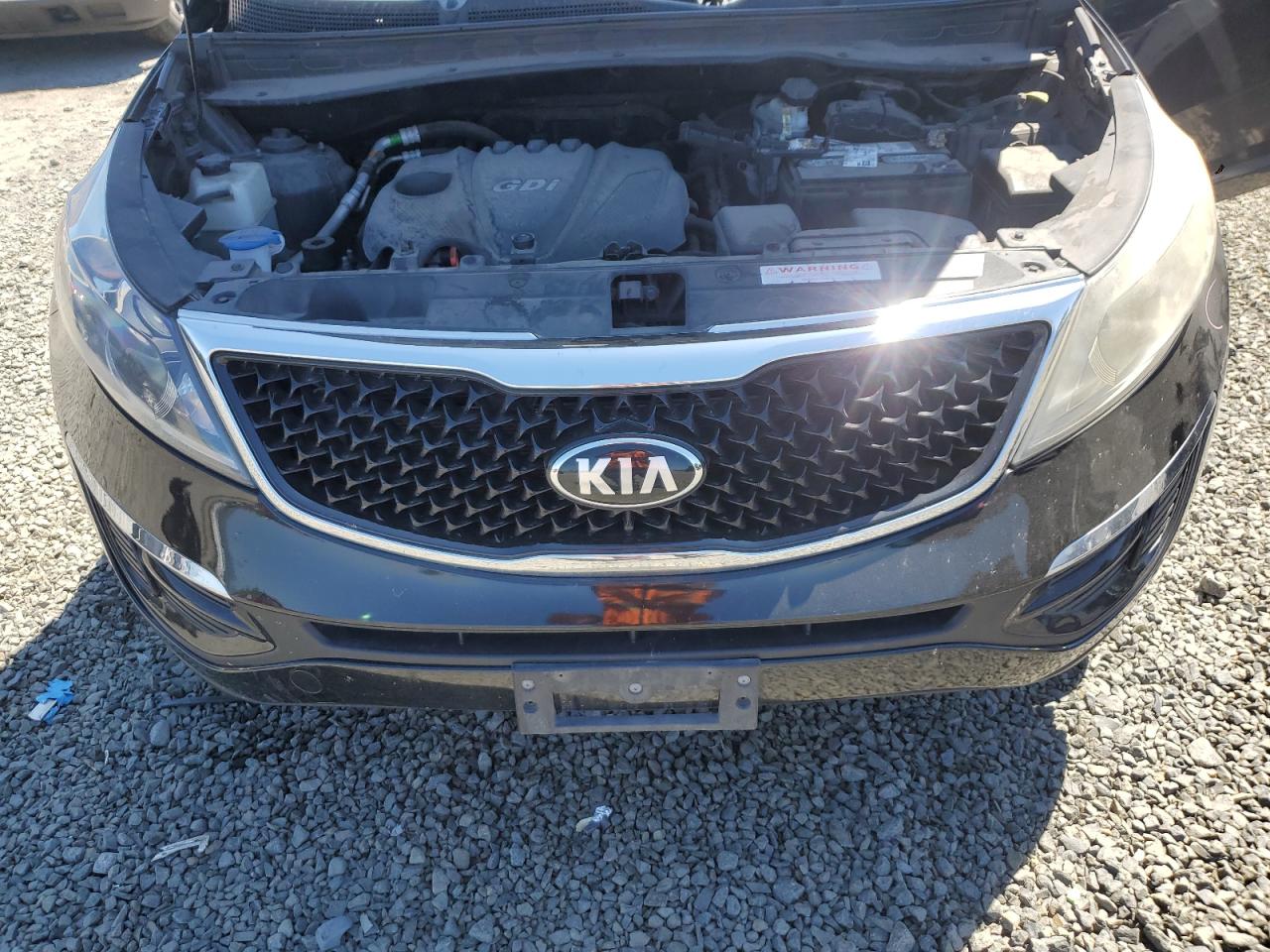 2014 Kia Sportage Lx Черный vin: KNDPBCAC8E7620161