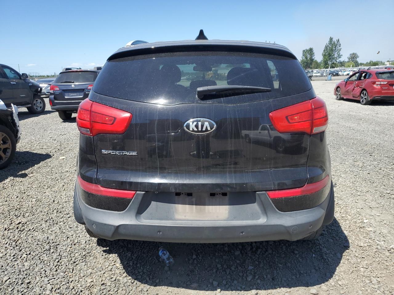 2014 Kia Sportage Lx Черный vin: KNDPBCAC8E7620161