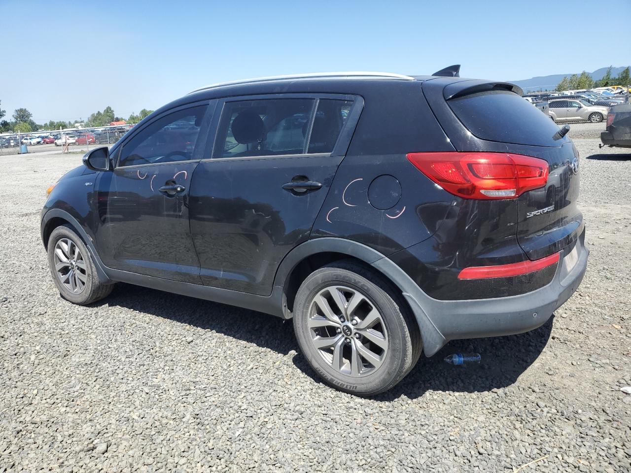 2014 Kia Sportage Lx Черный vin: KNDPBCAC8E7620161