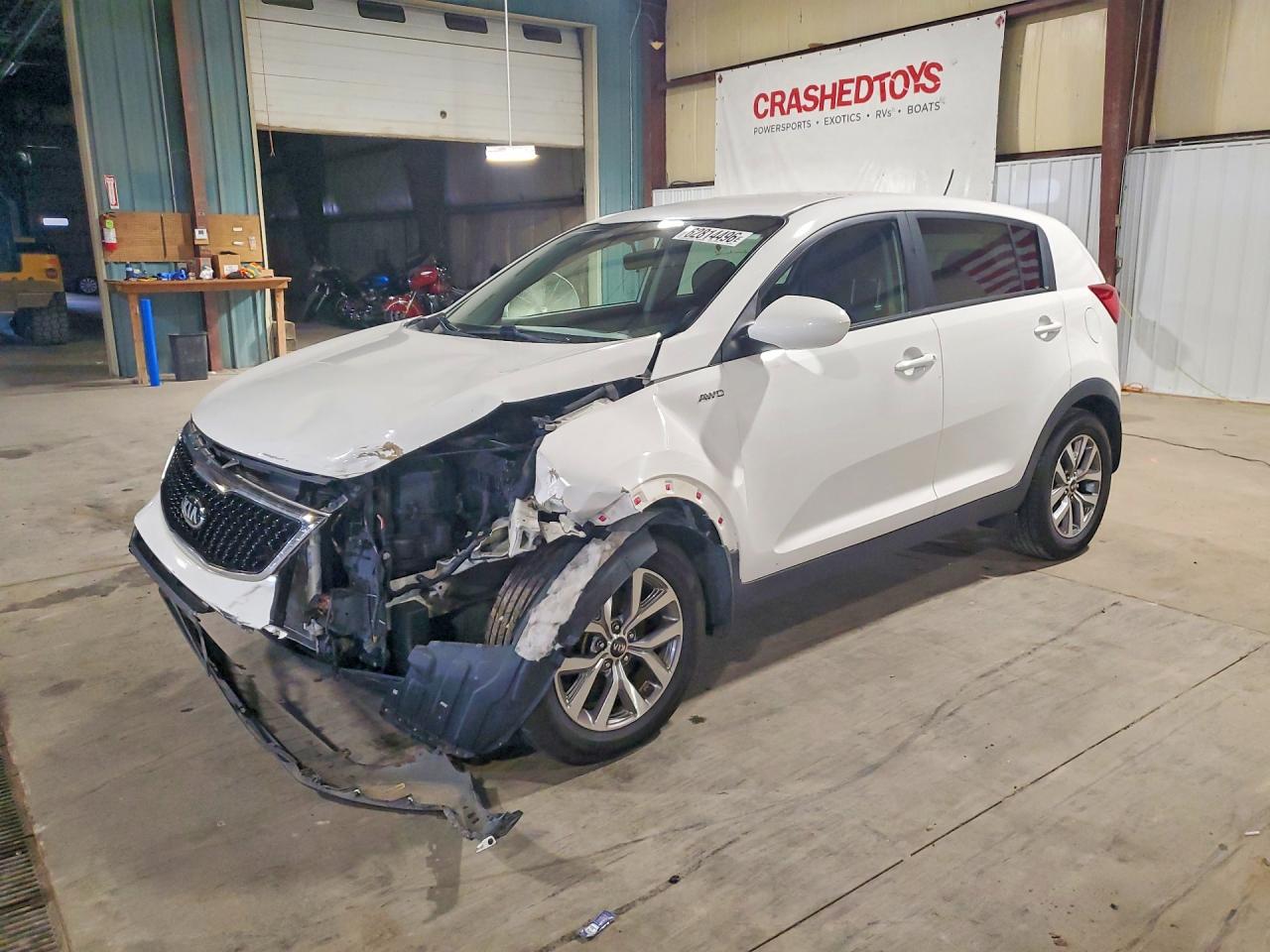 2015 Kia Sportage Lx Белый vin: KNDPBCAC8F7693791