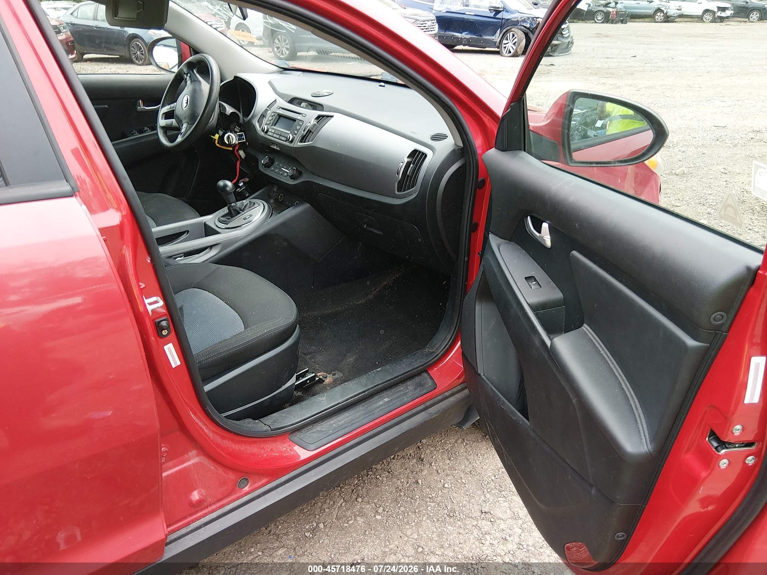 2015 Kia Sportage Lx Red vin: KNDPBCAC8F7710363
