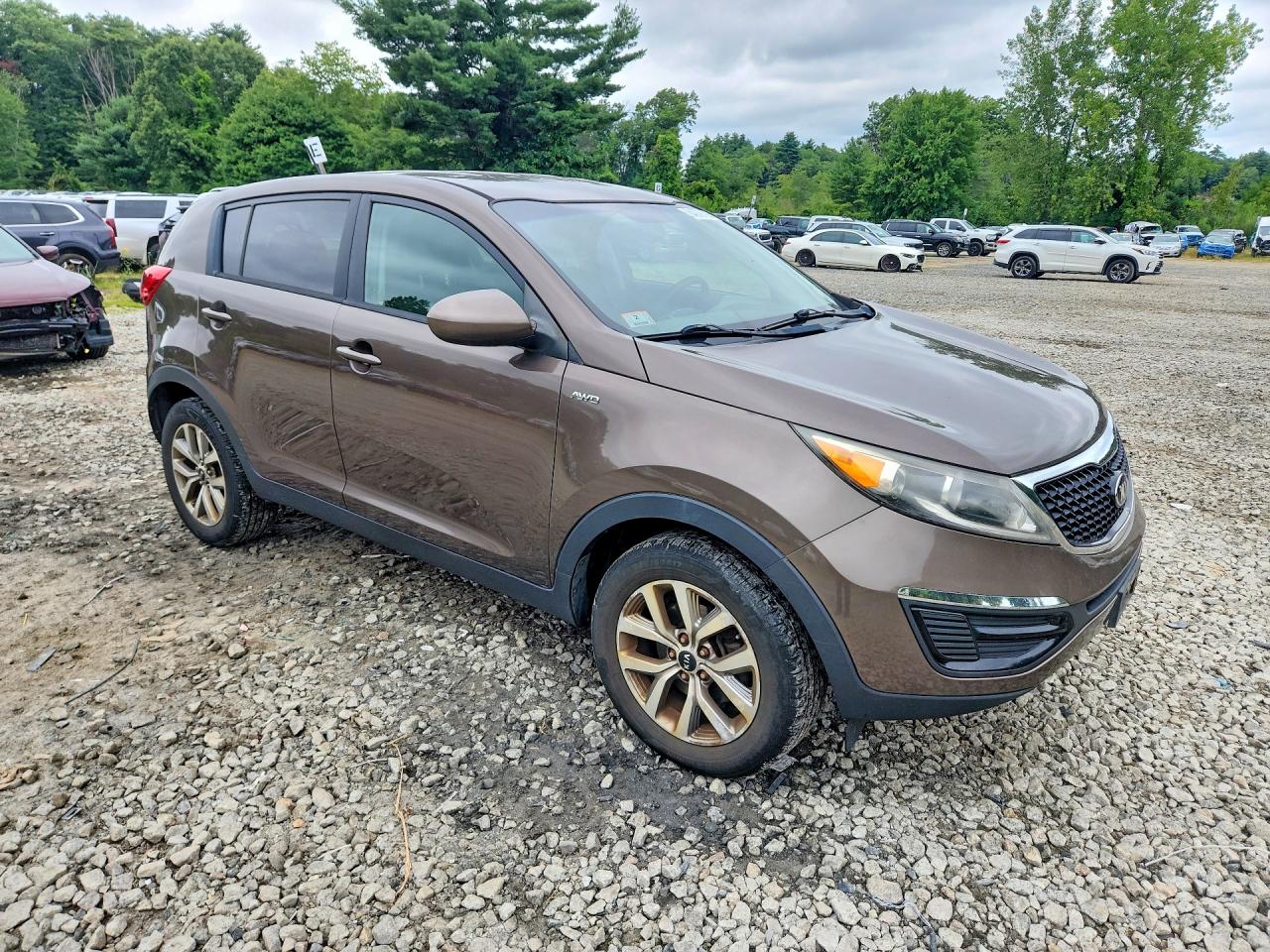 2015 Kia Sportage Lx Brown vin: KNDPBCAC8F7716227
