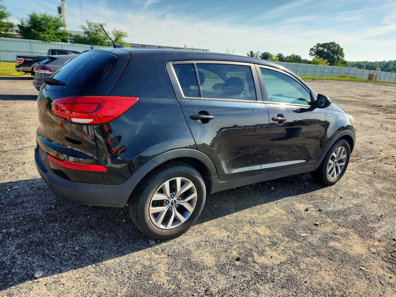 2015 Kia Sportage Lx Black vin: KNDPBCAC8F7739068