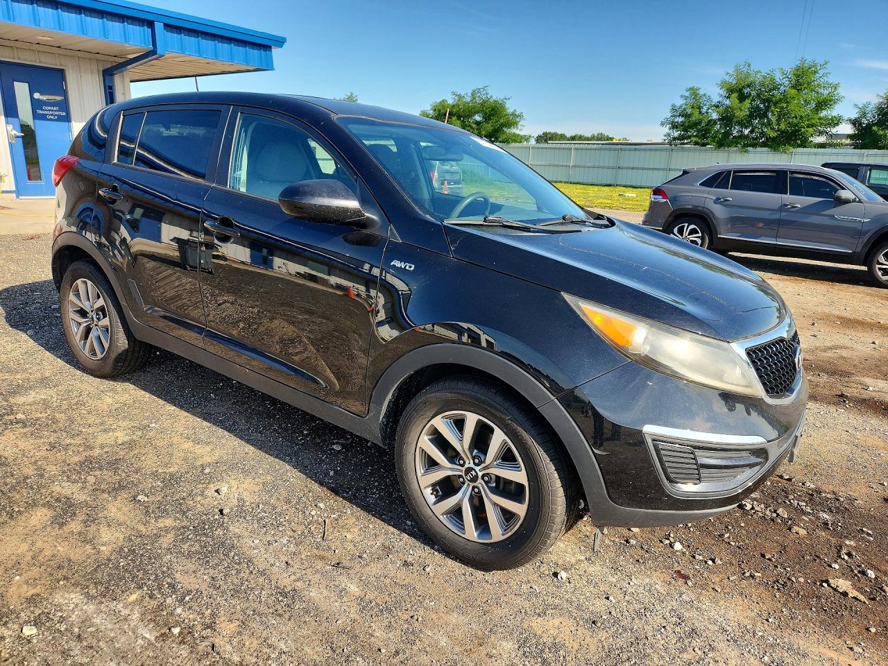 2015 Kia Sportage Lx Black vin: KNDPBCAC8F7739068
