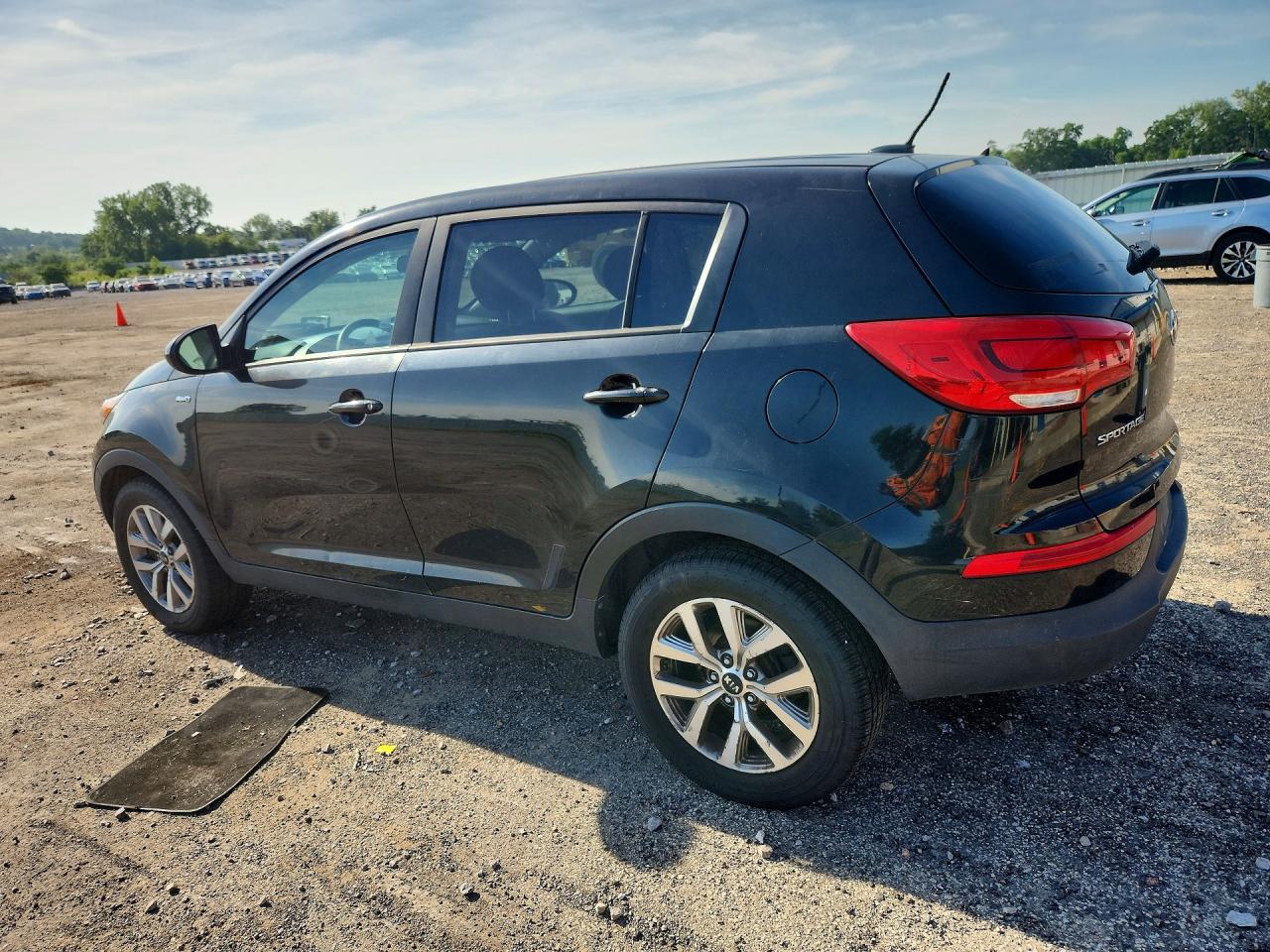 2015 Kia Sportage Lx Black vin: KNDPBCAC8F7739068