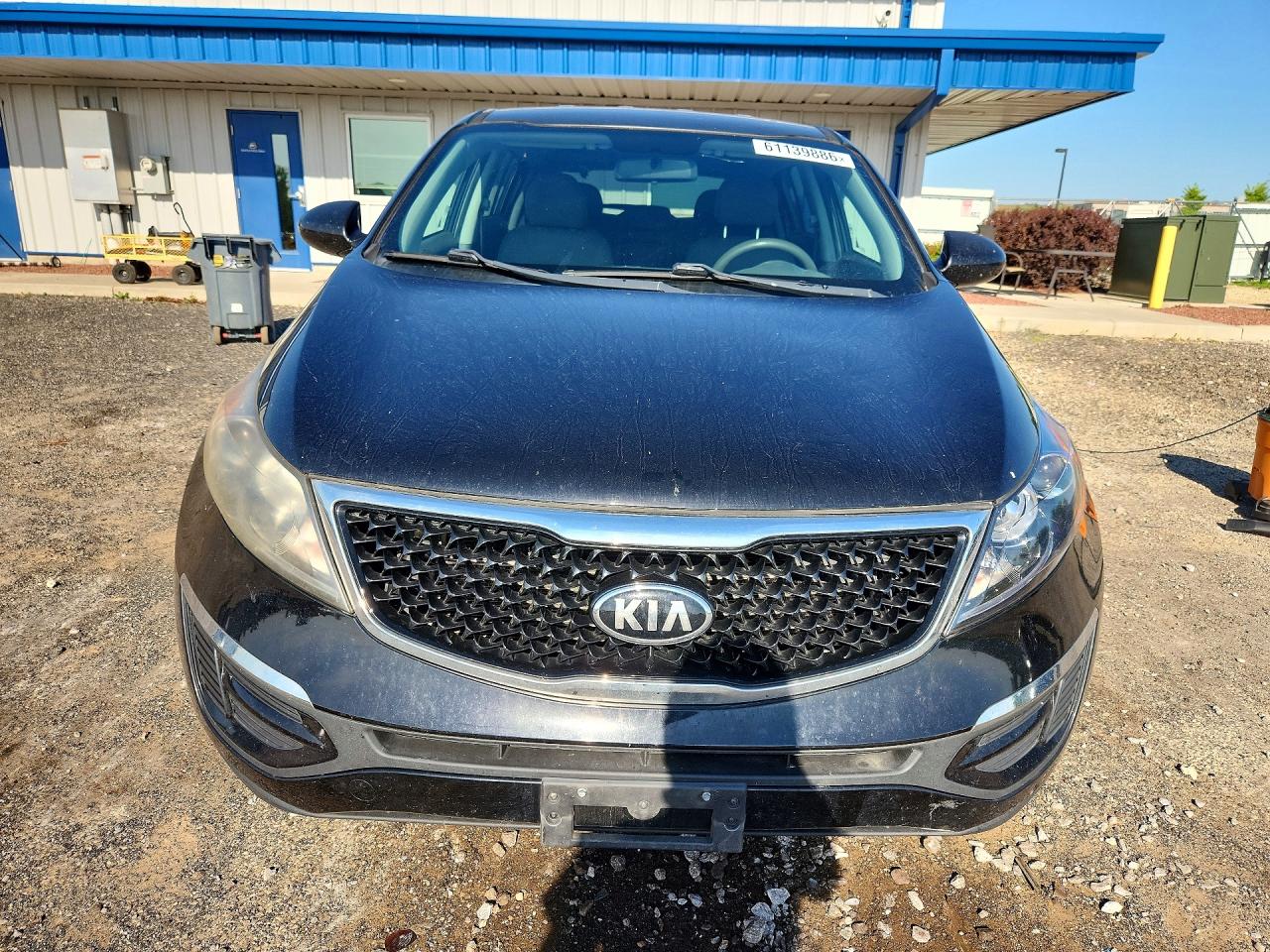 2015 Kia Sportage Lx Black vin: KNDPBCAC8F7739068