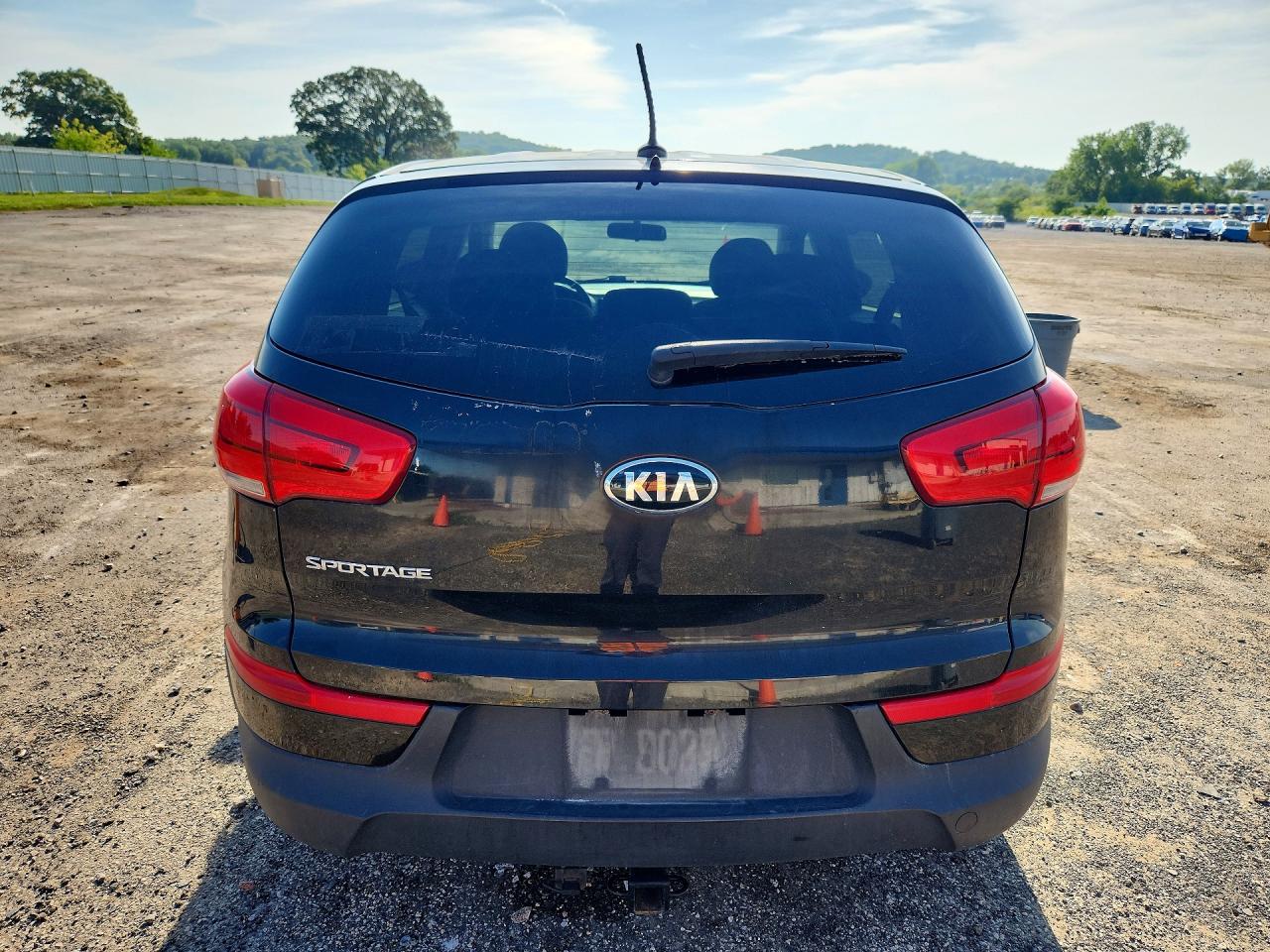 2015 Kia Sportage Lx Black vin: KNDPBCAC8F7739068