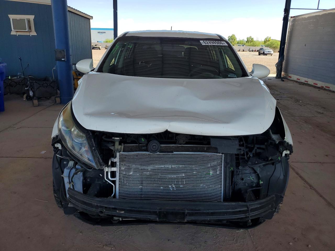 2015 Kia Sportage Lx White vin: KNDPBCAC8F7758042