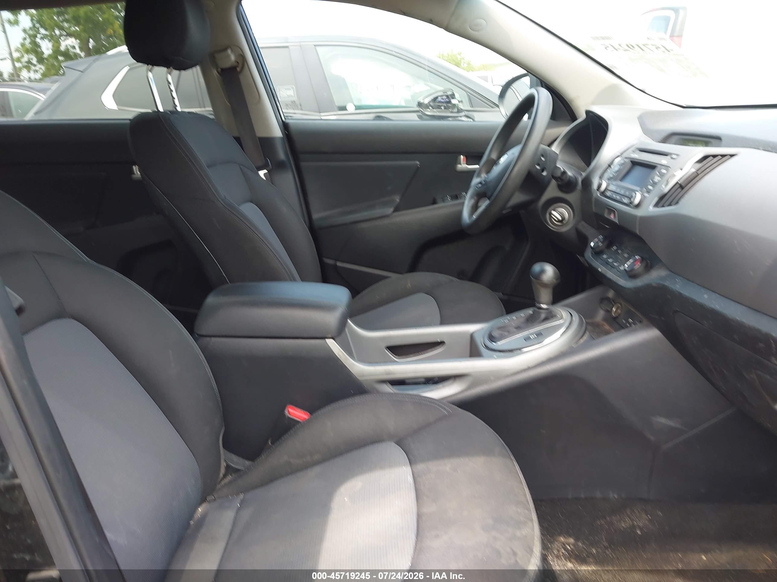 2015 Kia Sportage Lx Black vin: KNDPBCAC8F7762589