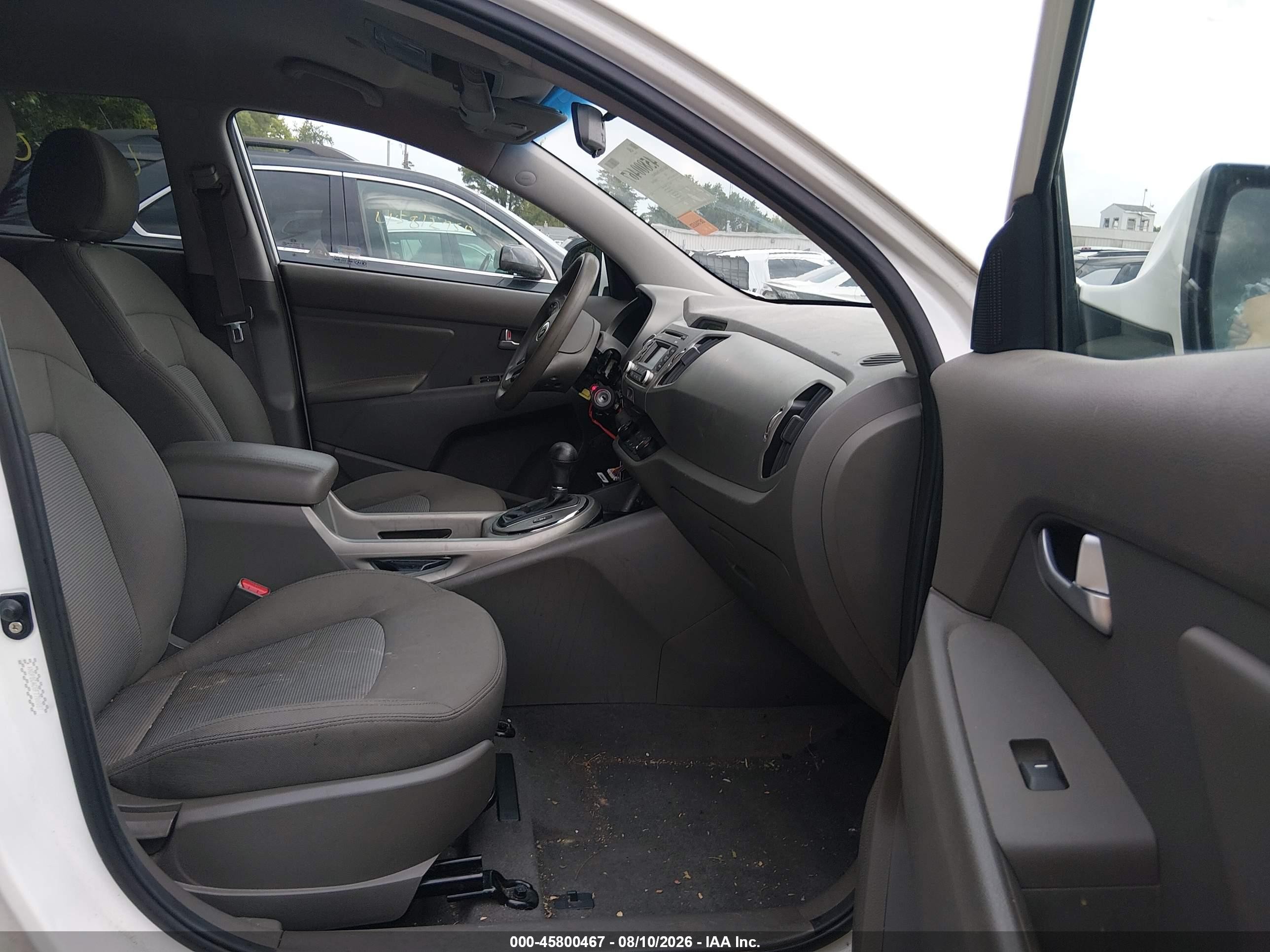 2015 Kia Sportage Lx White vin: KNDPBCAC8F7780087