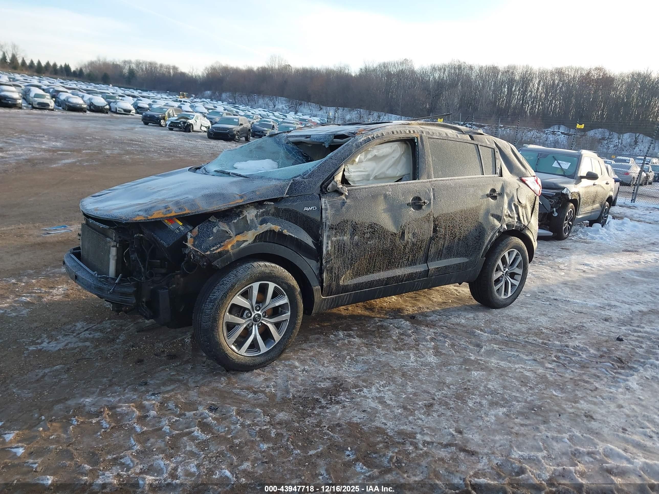 2015 Kia Sportage Lx Черный vin: KNDPBCAC8F7786987
