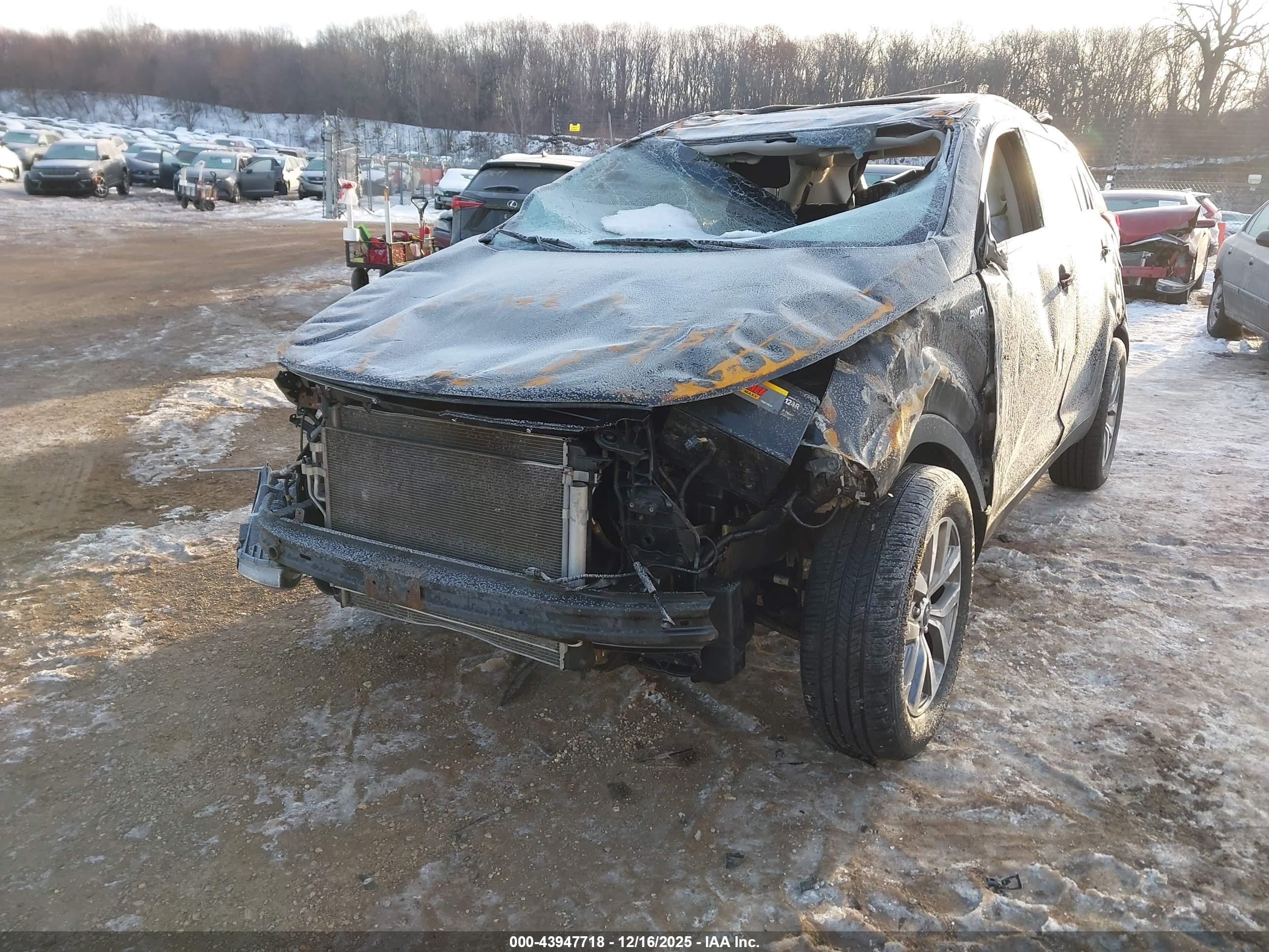 2015 Kia Sportage Lx Черный vin: KNDPBCAC8F7786987