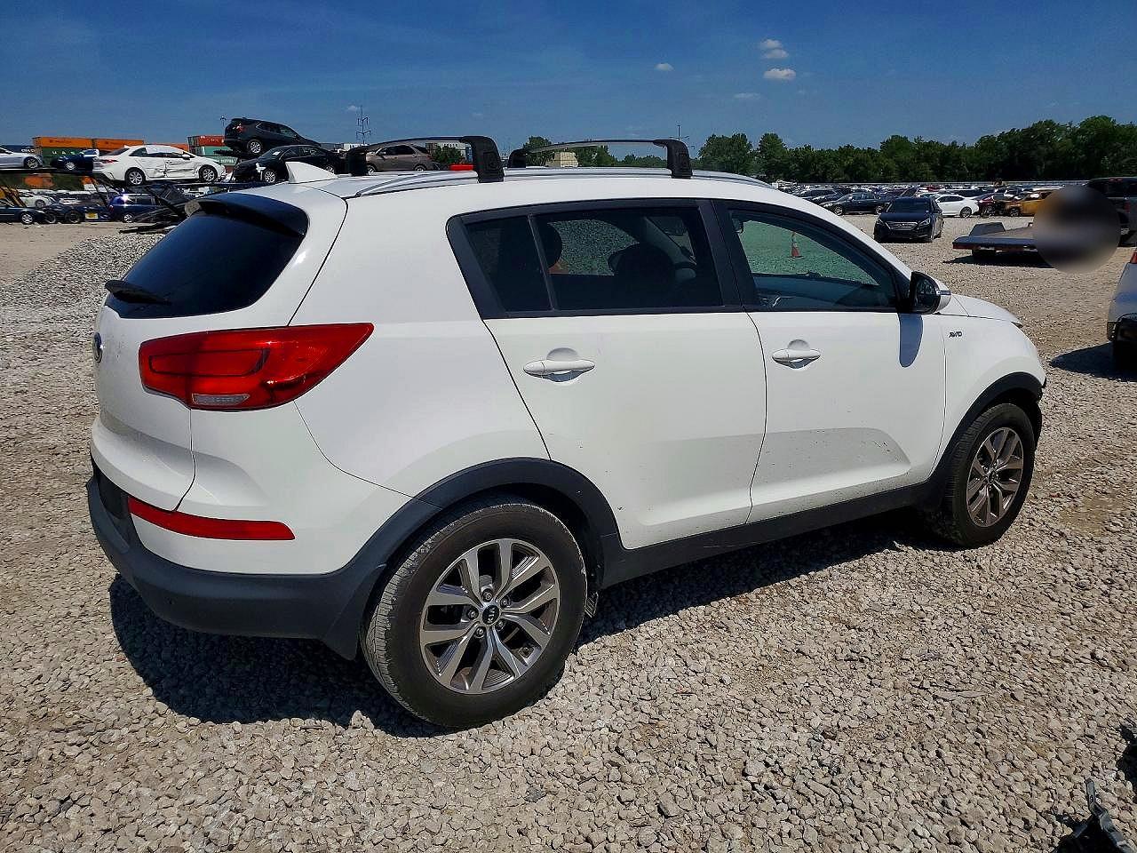 2014 Kia Sportage Lx White vin: KNDPBCAC9E7641469
